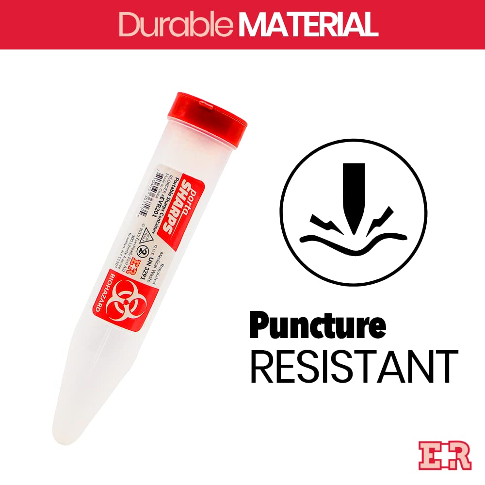 Ever Ready First Aid Porta Sharps Transportable Sharps Container with Locking Mechanism (6 Pack) image number 5