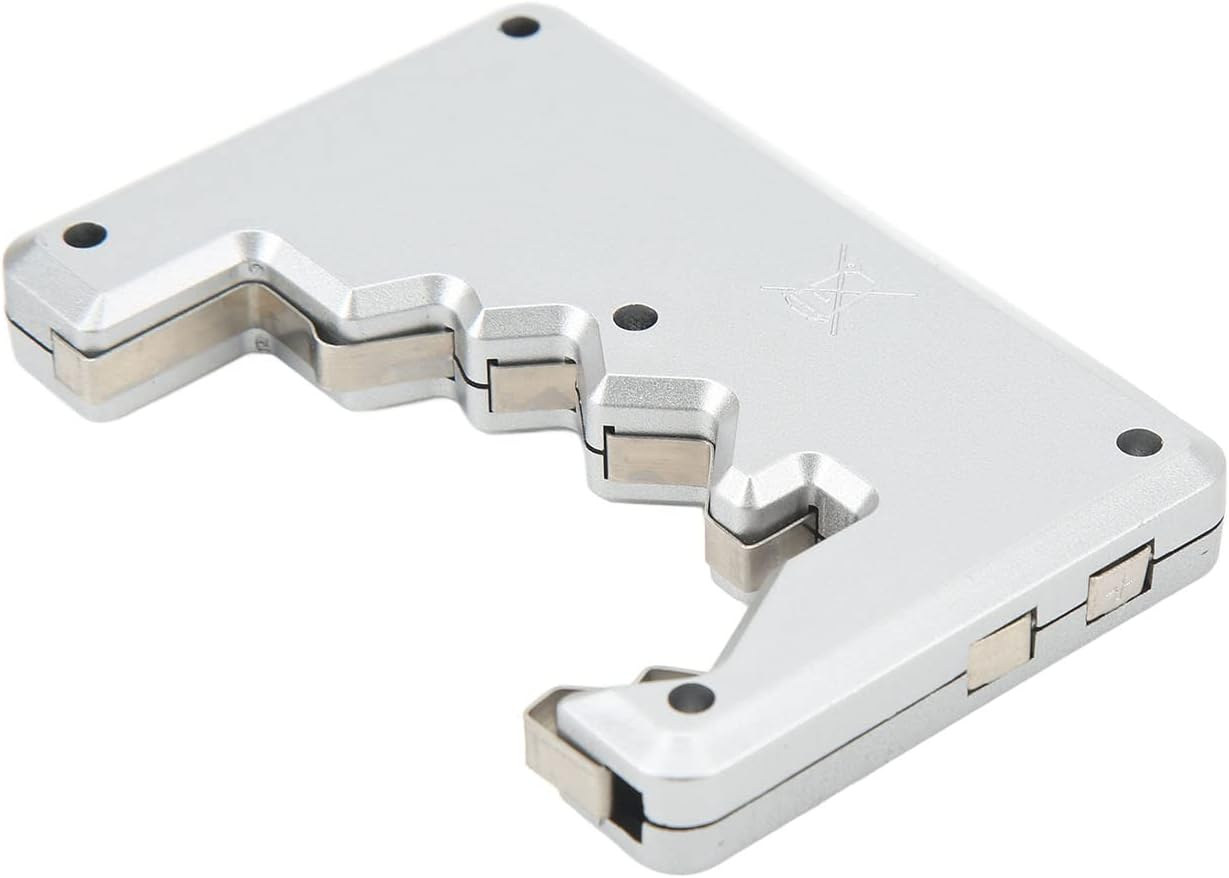 Battery Tester, Universal LCD Display Battery Checker Support D C N Type, AA AAA Battery, Button Cell Analyzer Power Measure Volt Checker Meter for Home (Silver) image number 4