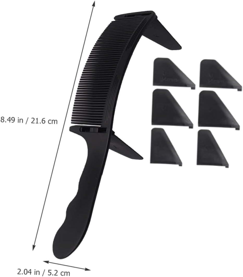 TOVINANNA 4Sets Professional Barber Styling Comb Fine Tooth Hair Comb for Men Curved Hair Cutting Tool Travel Hairsheet