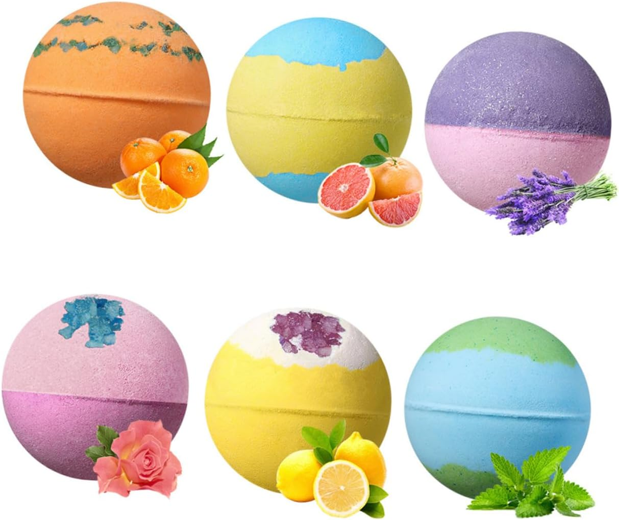Beavorty 6Pcs Large Bubble Adorable Animals Bath Bomb for Boys and Girls and Adults image number 2