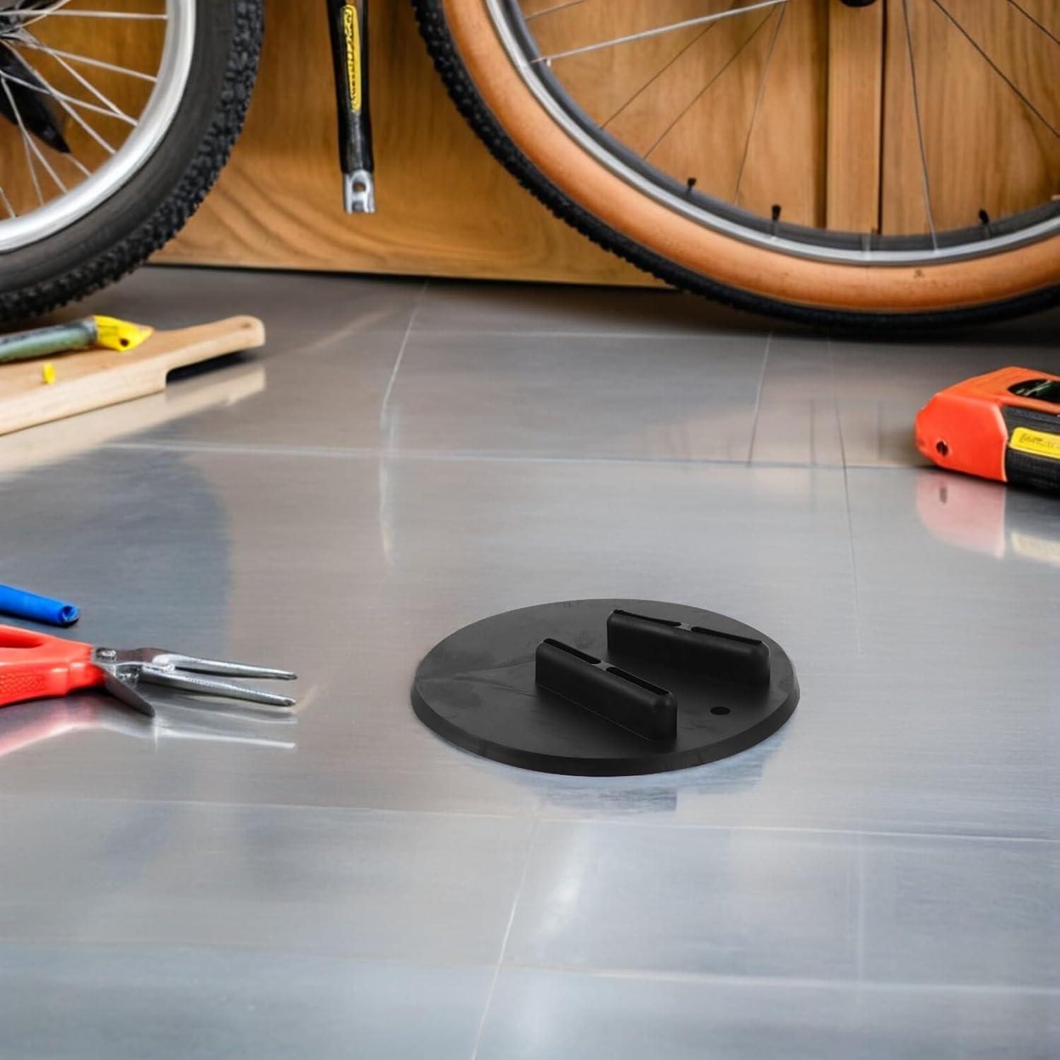 CHILDWEET Motorcycle Kickstand Extension Pad Rubber Side Stand Enlarger Anti-Abrasion Foot Rest Compatible with Harley for Stable Parking Soft Ground and Rough Surfaces image number 2