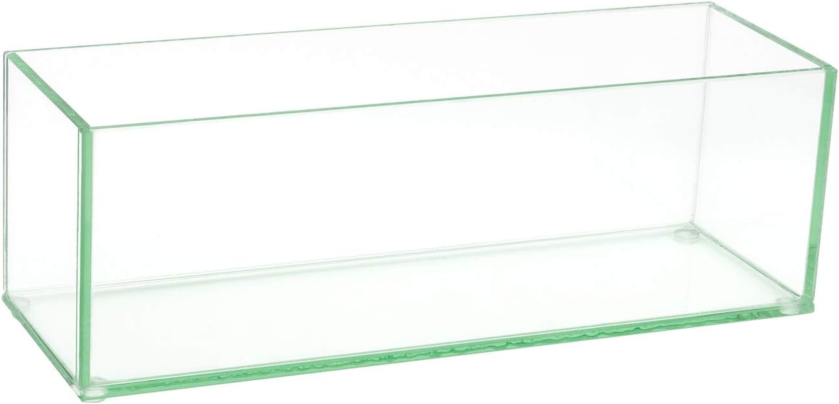 Royal Imports Flower Glass Vase Decorative Centerpiece for Home or Wedding - Oblong Rectangle Shape, 12" Long, 4" Hx4 W Opening, Clear image number 4