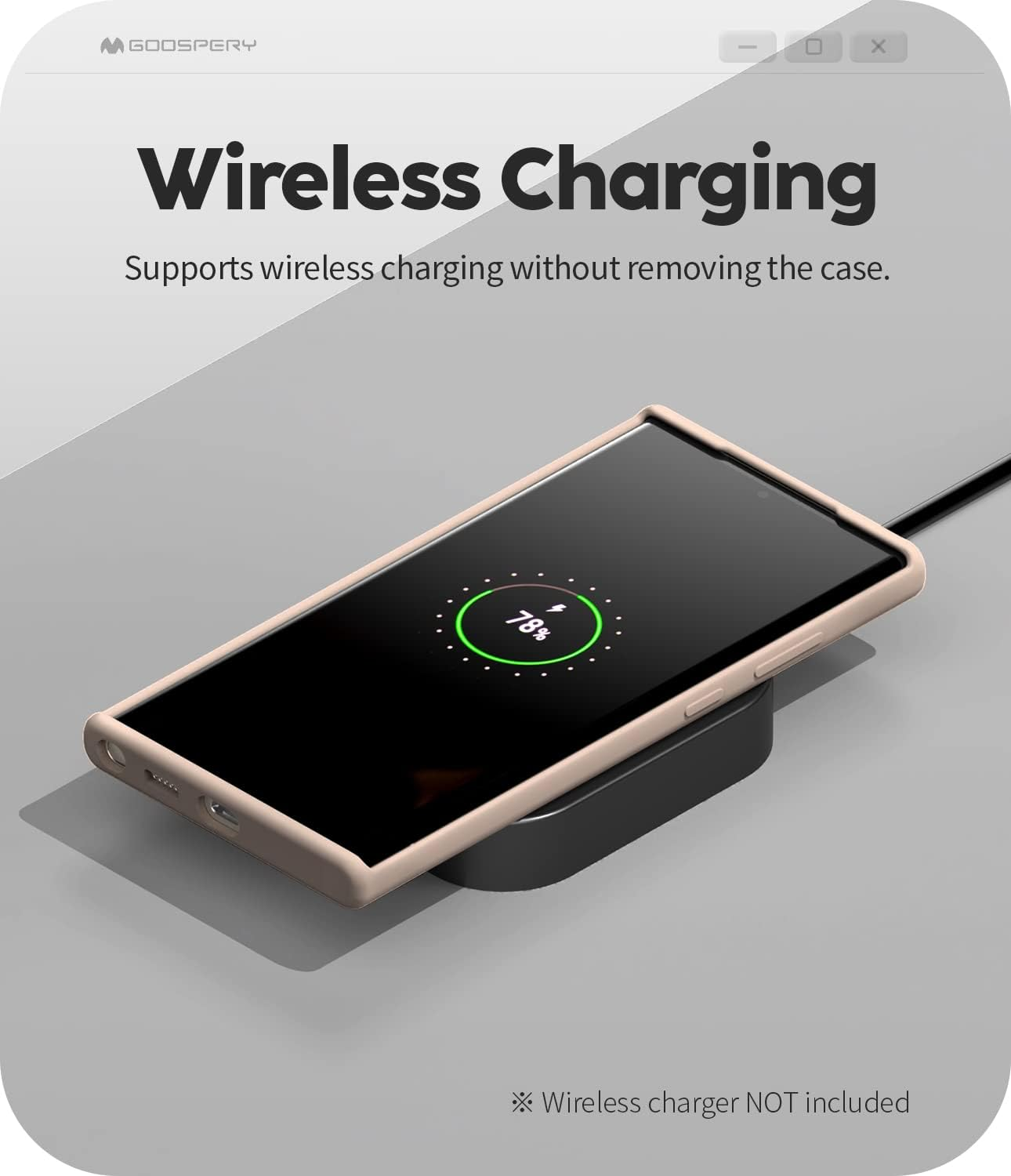 GOOSPERY Liquid Silicone Designed for Galaxy S23 Ultra Case Silky-Soft Touch Full Body Protection Shockproof Cover Case with Soft Microfiber Lining - Pink image number 1