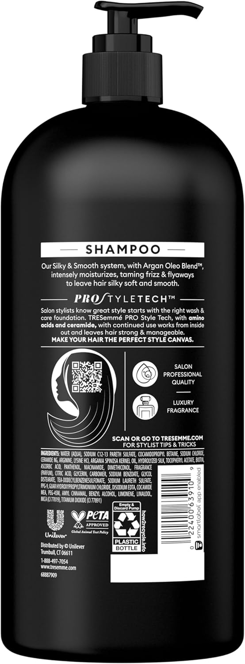 Tresemme Shampoo Smooth & Silky, 39 Ounce image number 5
