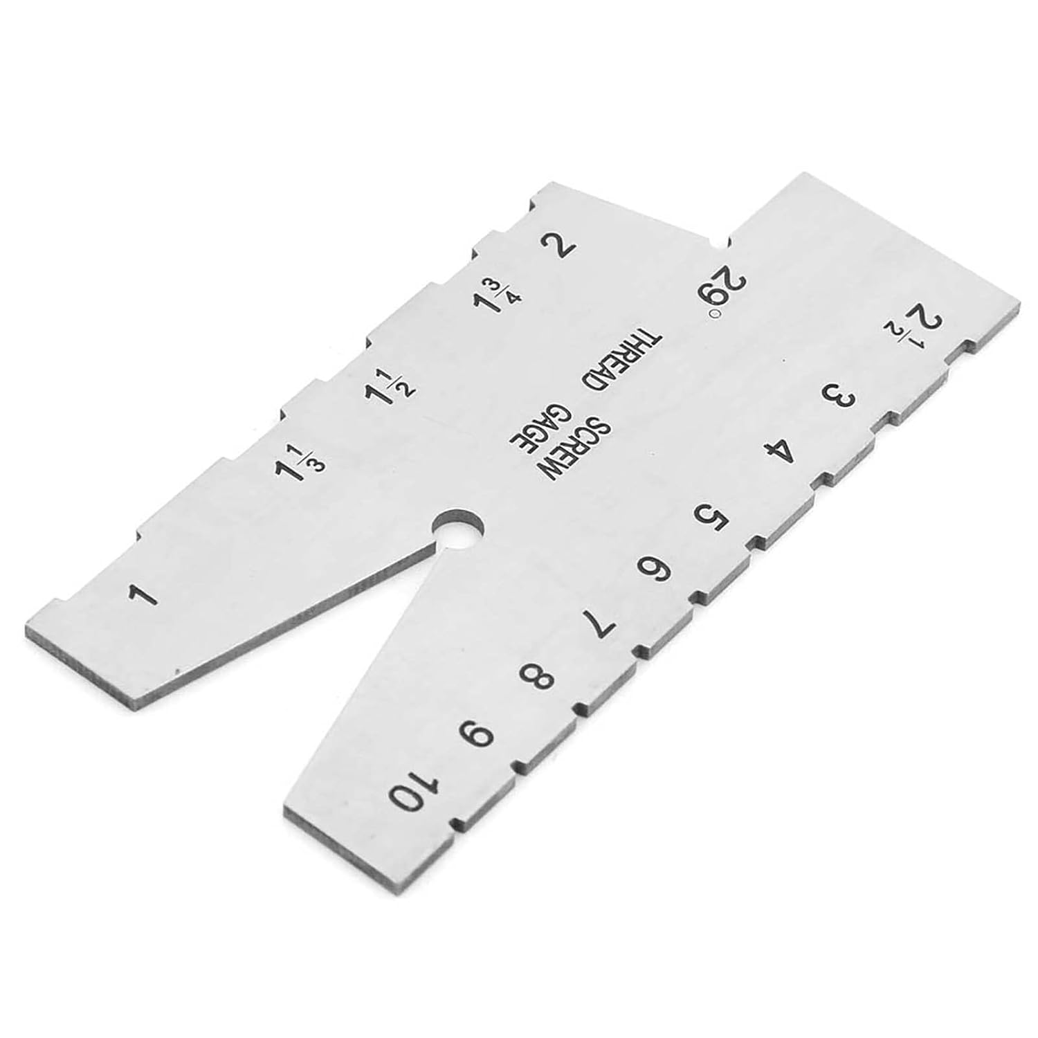 Stainless Steel Thread Measuring Gauge, 29Degree Screw Pitch Grinding Plug Gage Cutting Inspection for Maintenance Debugging Fitter Machine Repair Metalworking Woodworking Engravin image number 4