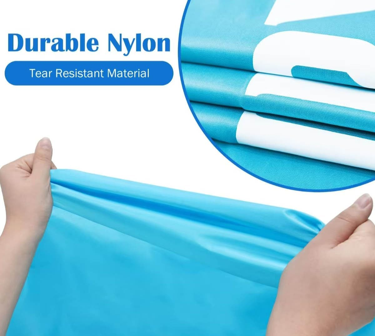 YC-GREHUN 3Pcs Large Oxford Fabric Laundry Bag with Drawstring Ideal for Laundry, Travel & Organisation （Green, Gray, Red） image number 4