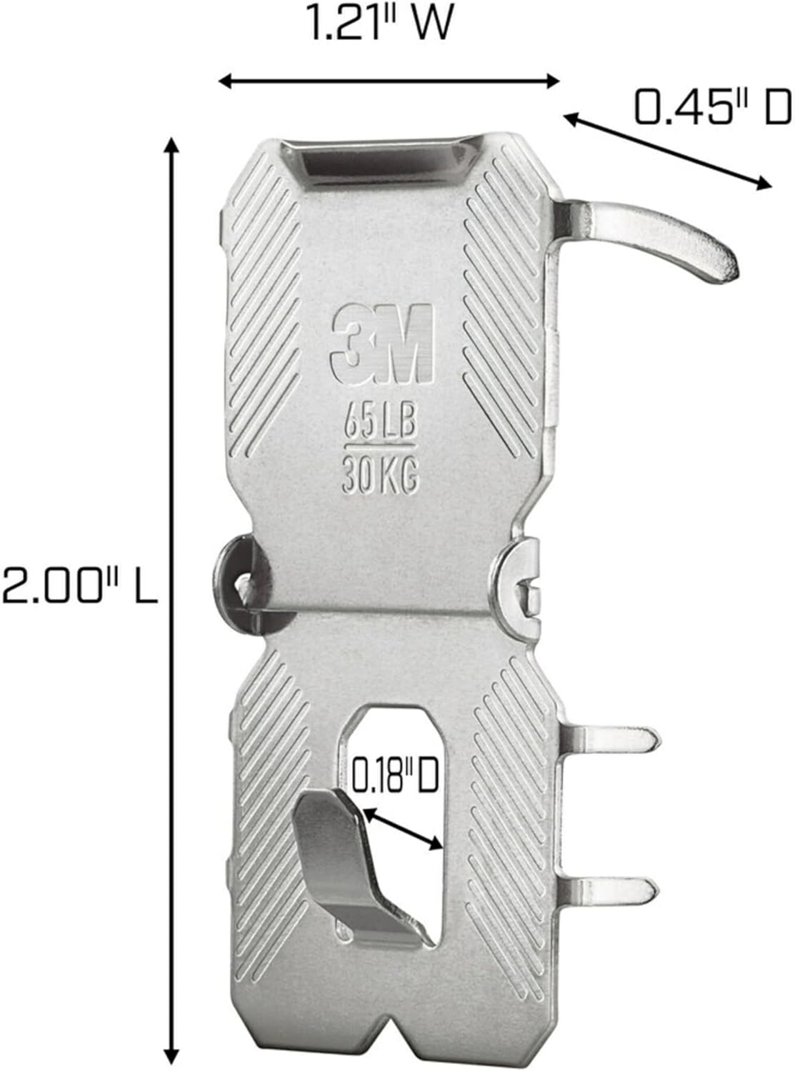 3M Claw Drywall Picture Hanger,Silver