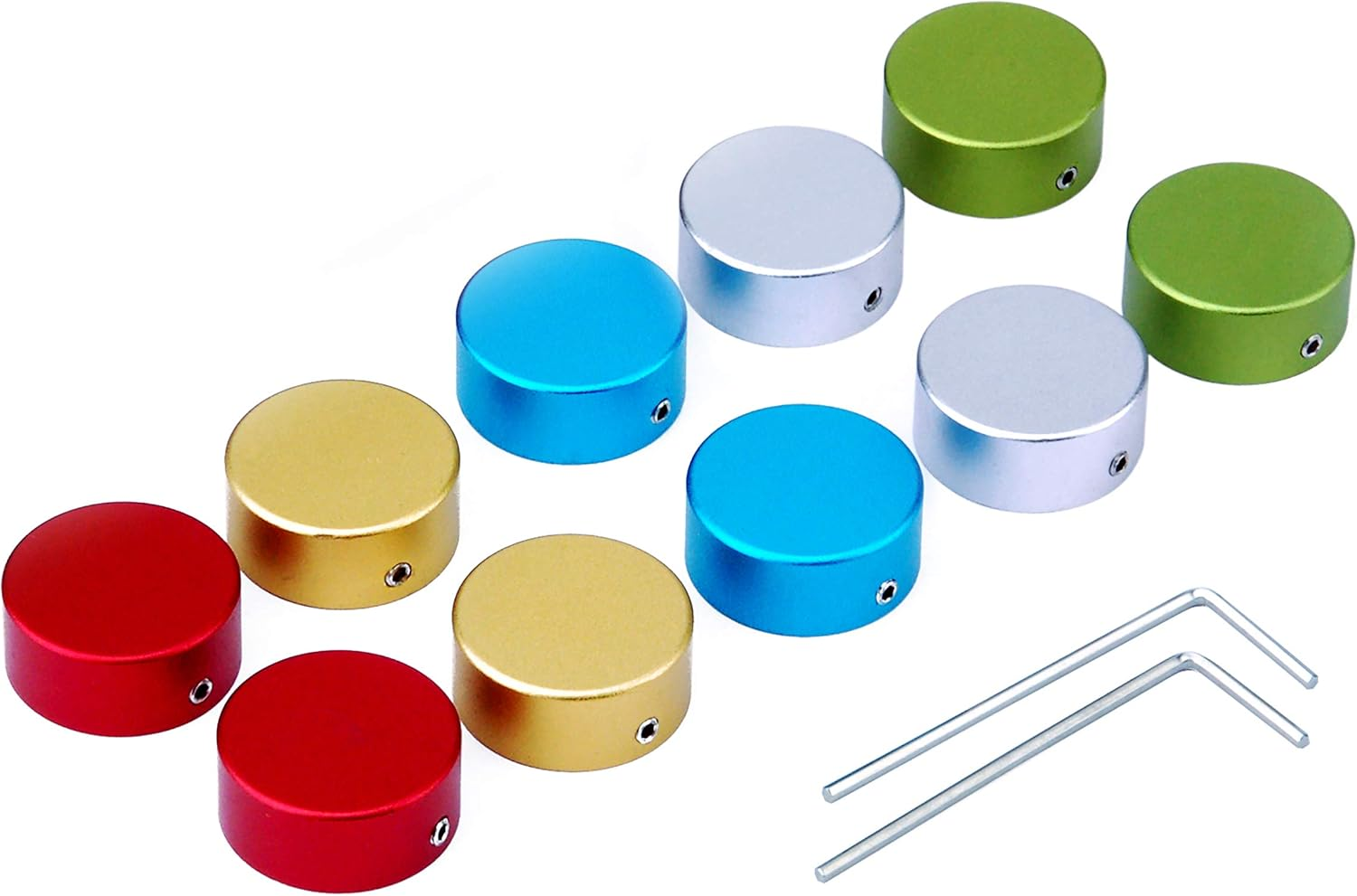Effects Pedal Footswitch Topper,Barefoot Buttons,Guitar Effect Foot Nail Cap with 2PCS Wrench,10Pcs image number 4