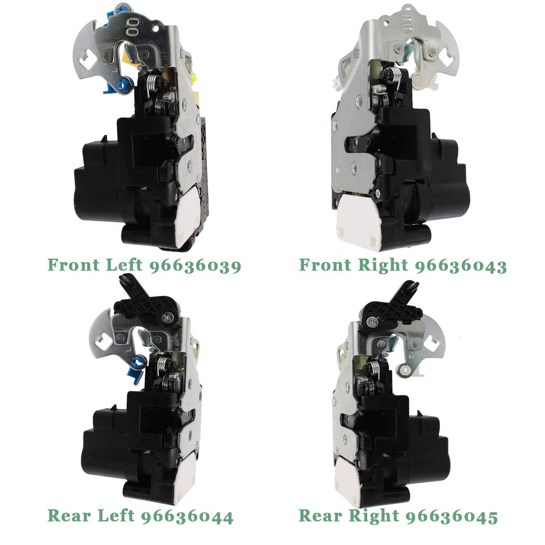 4Pcs Front Left Right and Rear Left Right Door Lock Central Lock Actuator Compatible for Chevrolet Epica Daewoo Tosca OEM # 96636039 96636043 96636044 96636045 image number 2