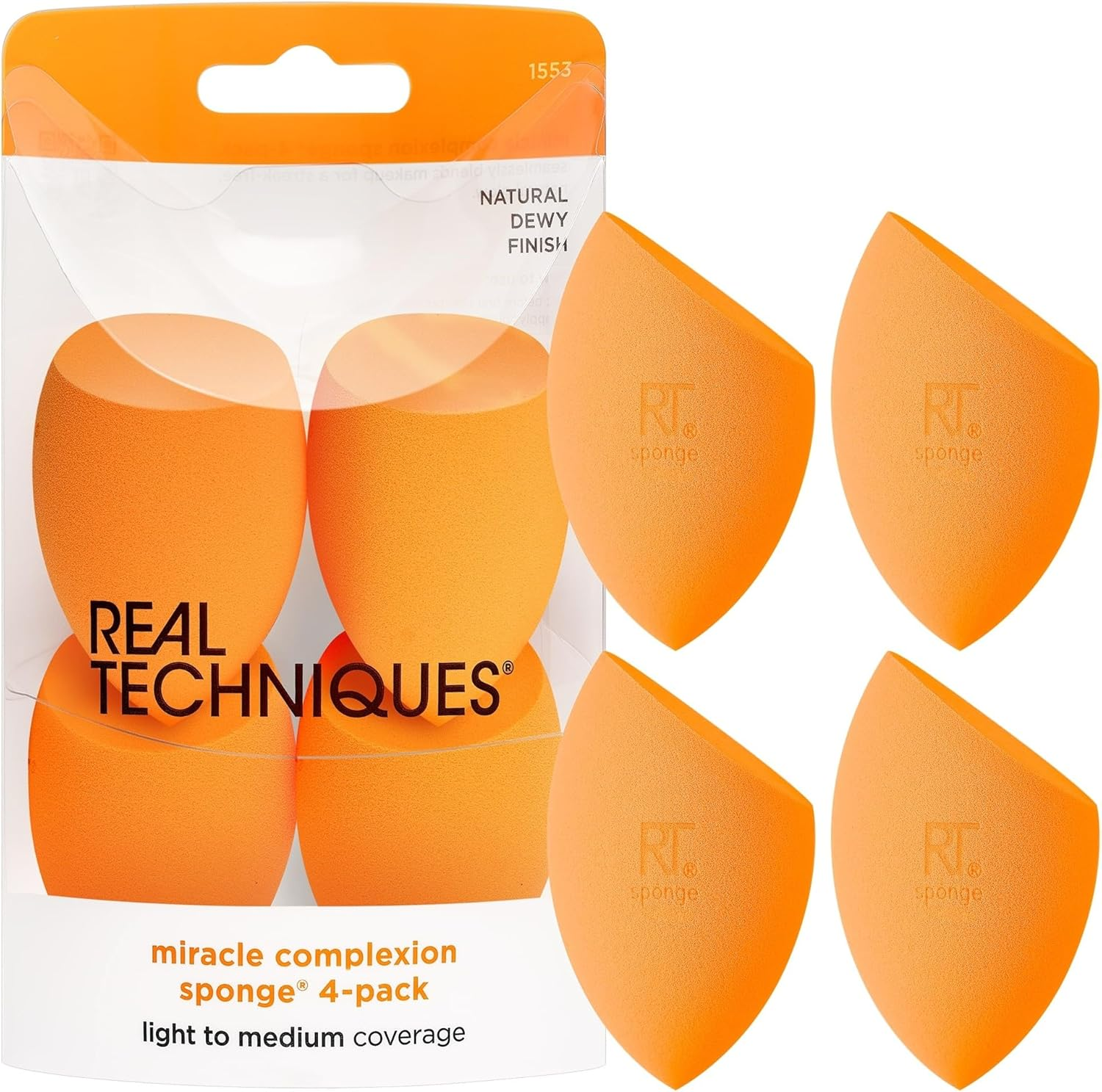 Real Techniques Miracle Complexion Sponge, 4 Pieces image number 6