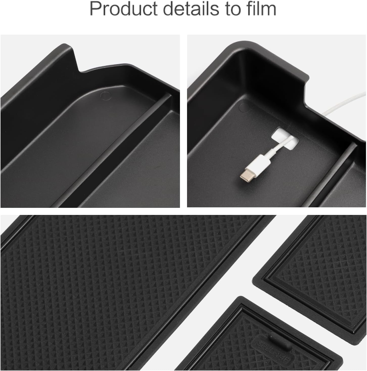 Smabee Center Console Organizer Compatible with Land Cruiser Prado J250 2024 2025 Accessories Interior ABS Armrest Storage Box Tray Organizer Insert (Not Fit Cool Box) image number 6