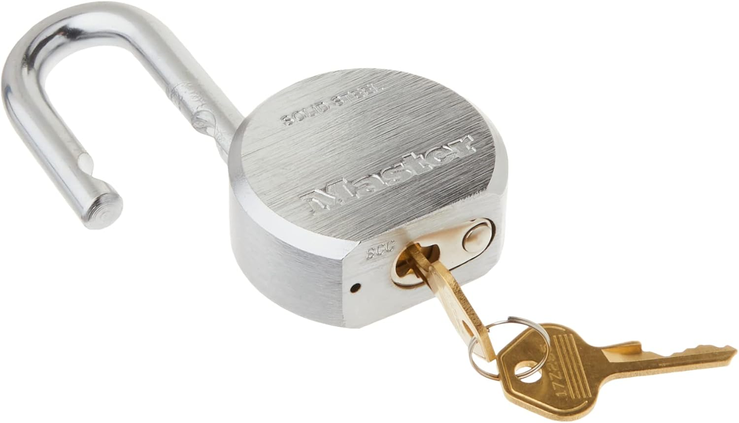 Master Lock Padlock, Solid Steel Lock, 2-1/2 In. Wide, 930DPF image number 5