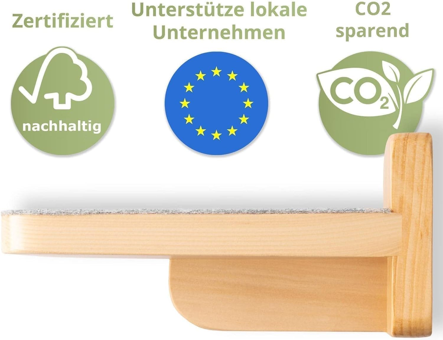 WOOWOOD&reg; Cat Climbing Wall | Cat Stairs Set of 3 | Cat Stairs Wall | Cat Climbing Wall Set | Cat Ladder | Cat Wall Climbing | Catwalk Cat | Cat Wall Climbing | M image number 4