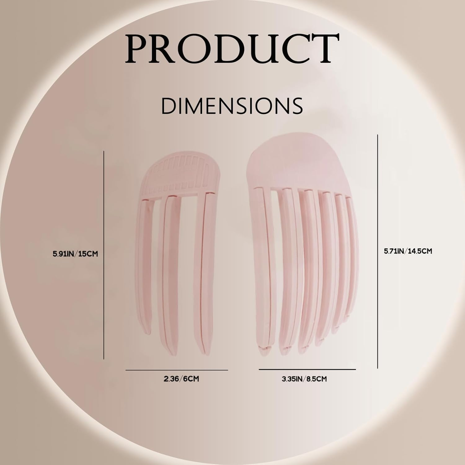 Hair Root Lifting Combs Set, Volumizing Wind Shaping Styling Combs - Easy High Crown Volume Tool for Men and Women, Wide-Tooth Design to Fluffy Bangs for a Natural Voluminous Look (Lightpink) image number 4