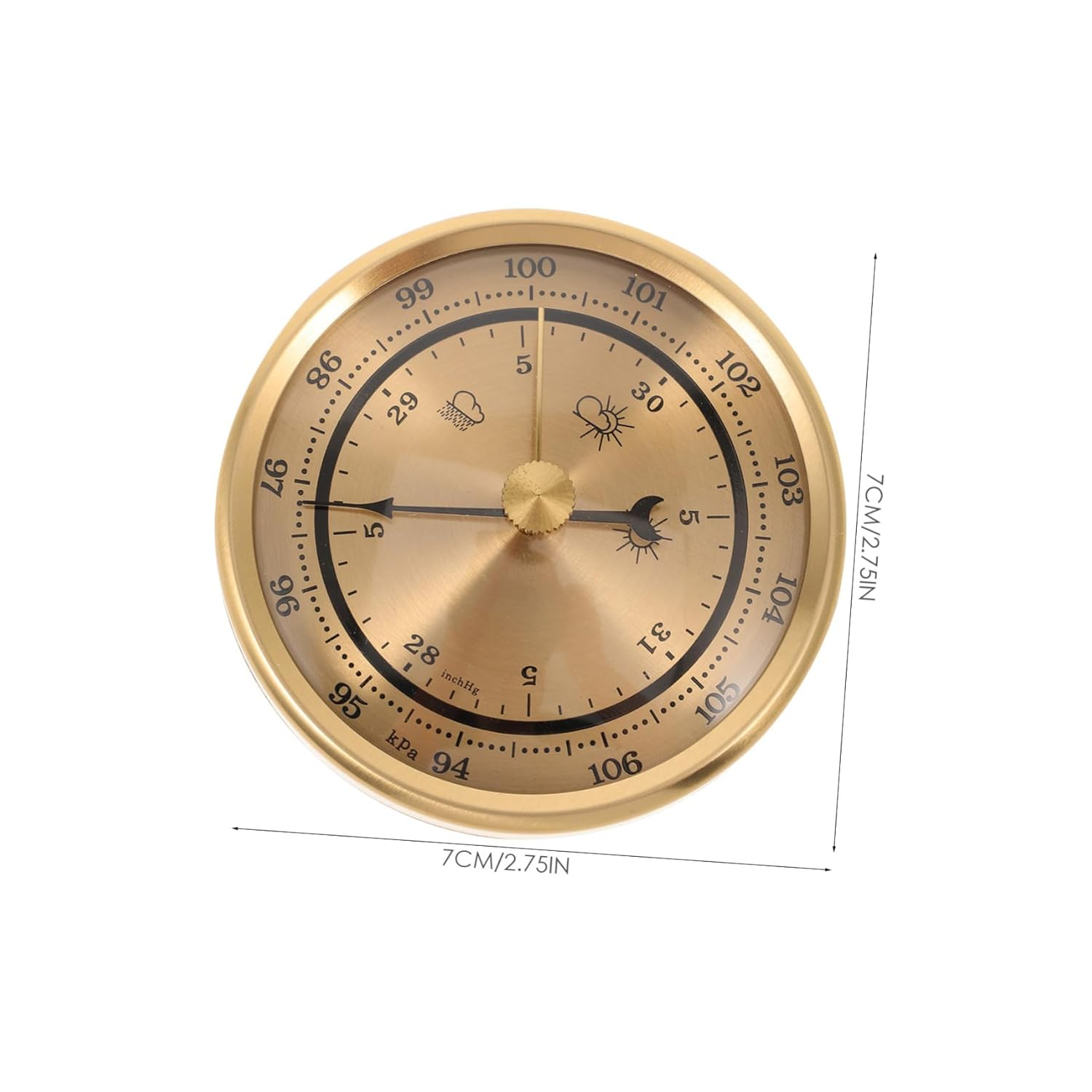 Gatuida Aneroid Barometer with Thermometer and Hygrometer Portable Small Weather Station for Accurate Home Air Pressure and Weather Prediction image number 2