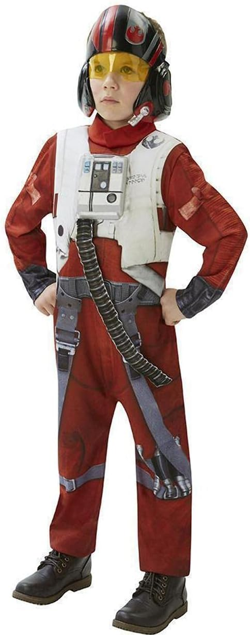 Poe Dameron X-Wing Fighter Deluxe Costume for Kids - Star Wars - Medium (5-6 Yrs) image number 3