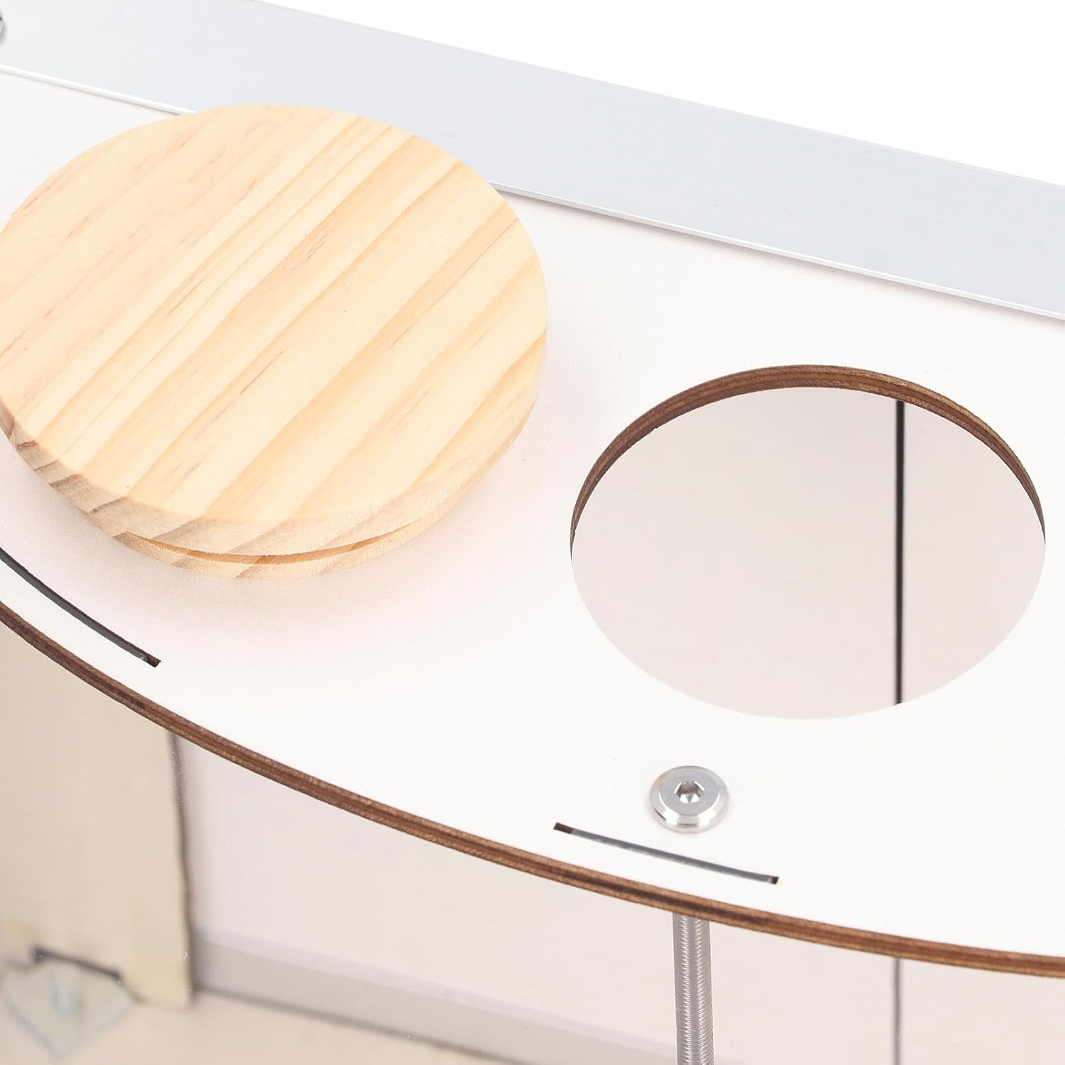 Gugxiom Window Bird Feeder with 180&deg; Clear View, Window Insert Bird Feeder with Adjustable Inlet Size, Clear Bird Feeders for Window Viewing