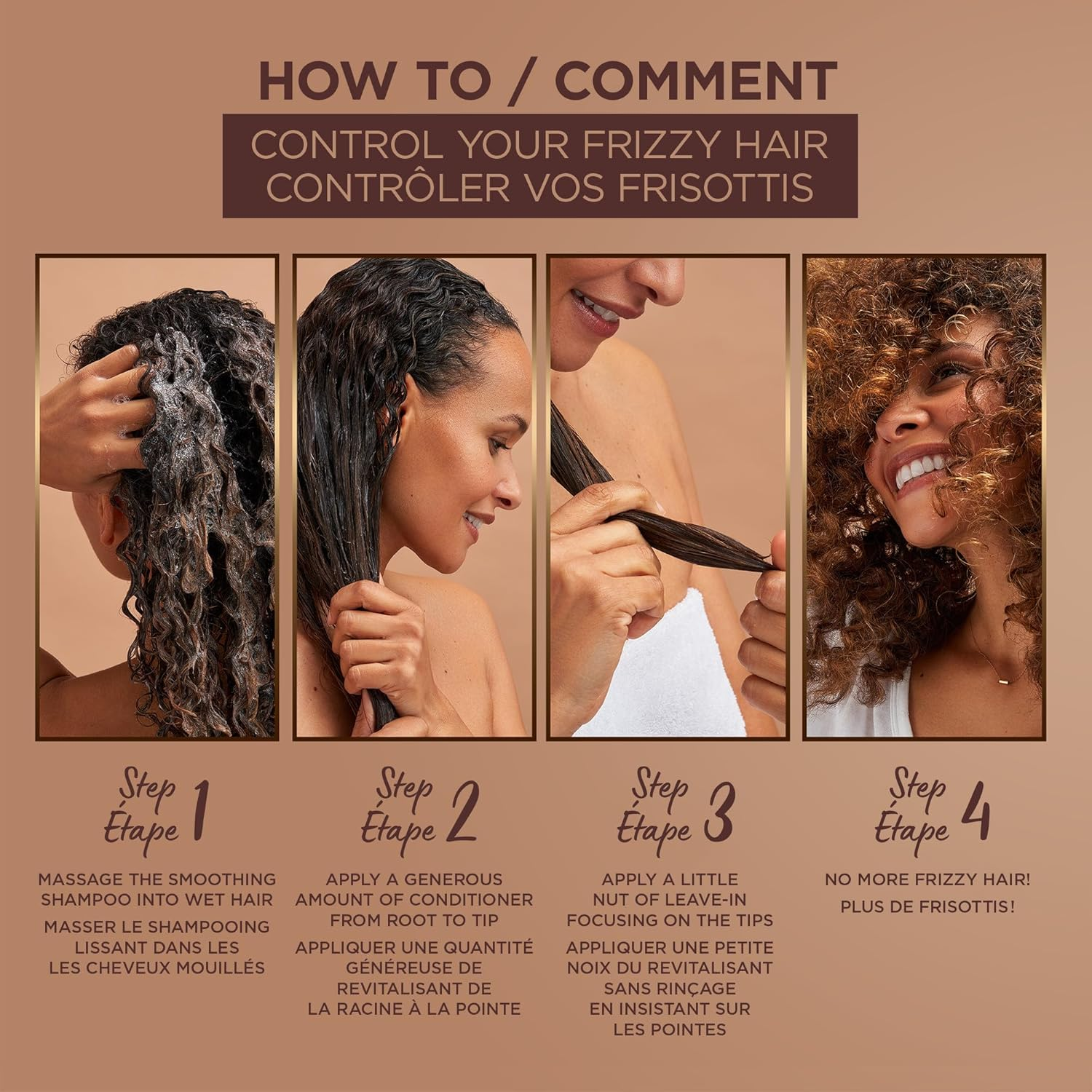 Garnier Whole Blends Smoothing Oil with Coconut Oil & Cocoa Butter Extracts, 3.4 Fl. Oz. image number 6