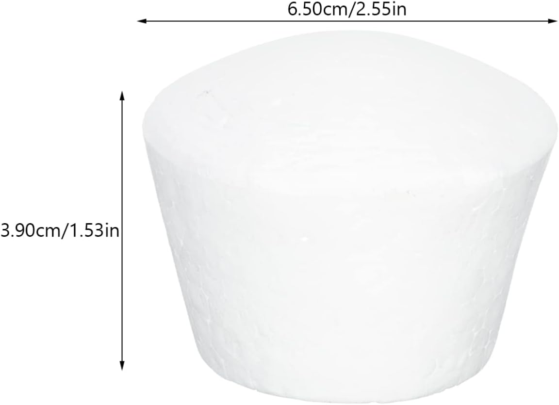 STOBOK 20Pcs Foam Cupcake Fake Cupcakes Foam Cake Model Fake Cake Muffin Cupcake Decorating Practice Models for Wedding Display Window Decorating image number 6