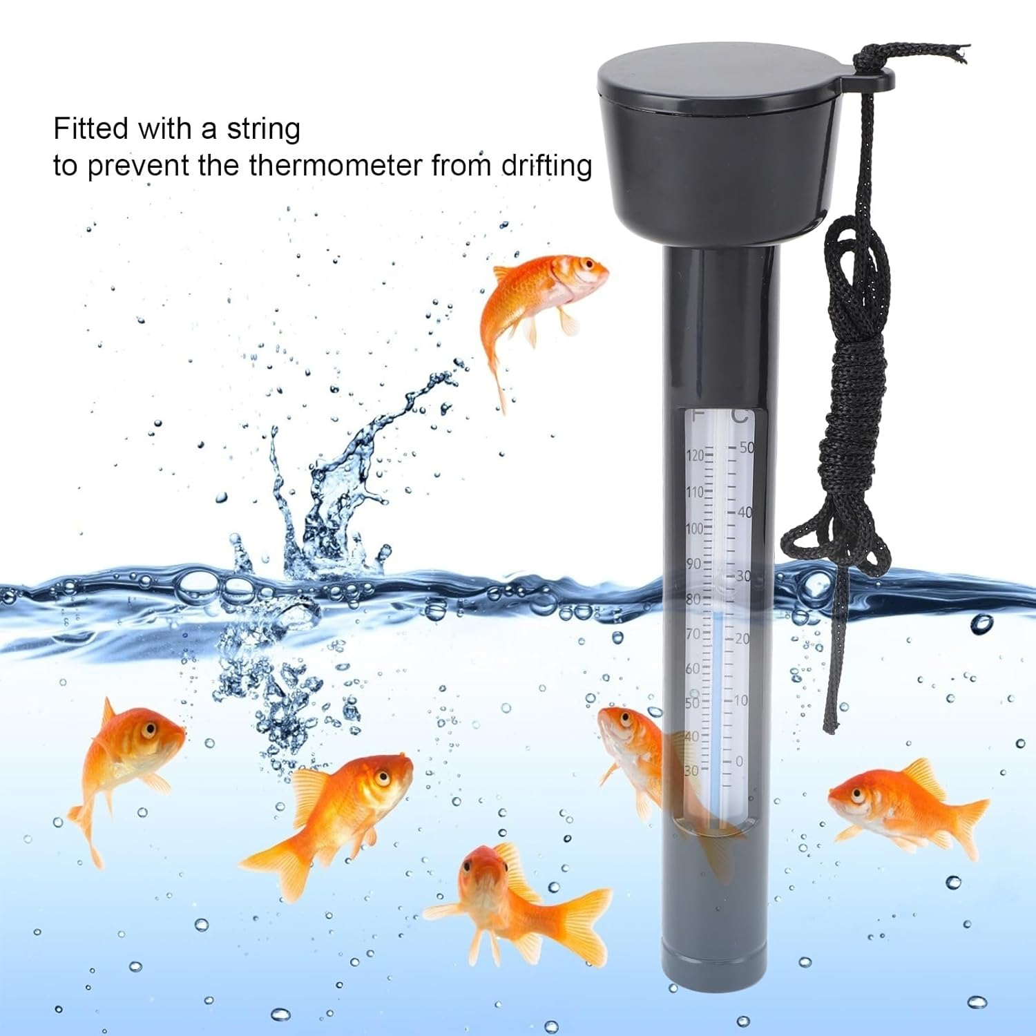 Floating Pool with String - Accurate Temperature Measurement for Spas, and Swimming Pools - Stylish Design image number 1