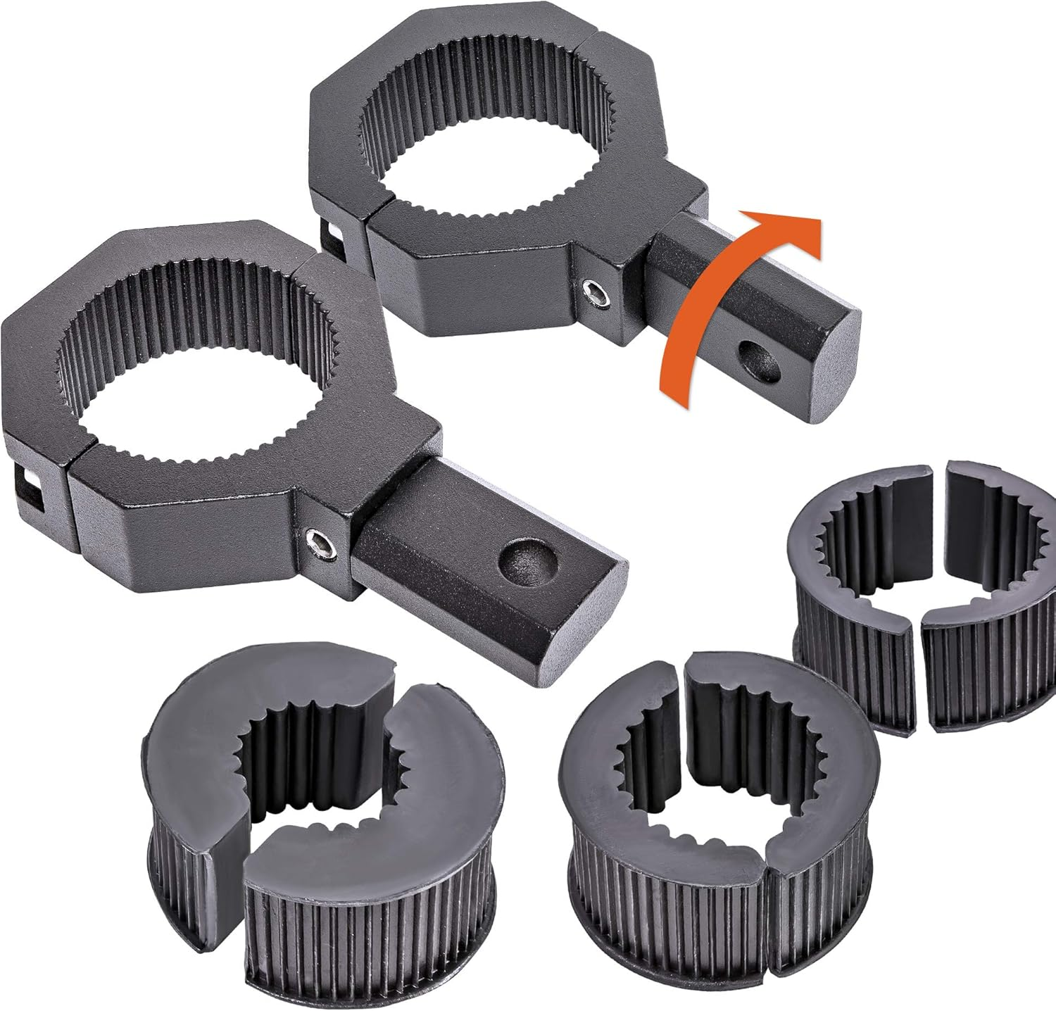 Off-Road ATV UTV Light Bar Mounts Mounting Bracket Bar Clamp Kits [1"/1.5"/1.75"/2" Inch] [360-Degree] [2 X Stud Size] [Aluminium] [2 Unit] Bull Bar Roll Bar Clamp Roll Cage Clamps Mount for ATV image number 3