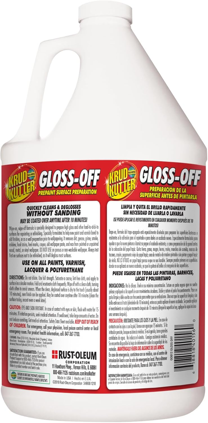 Krud Kutter Gloss-Off Prepaint Surface Preparation, 1 Gallon image number 3