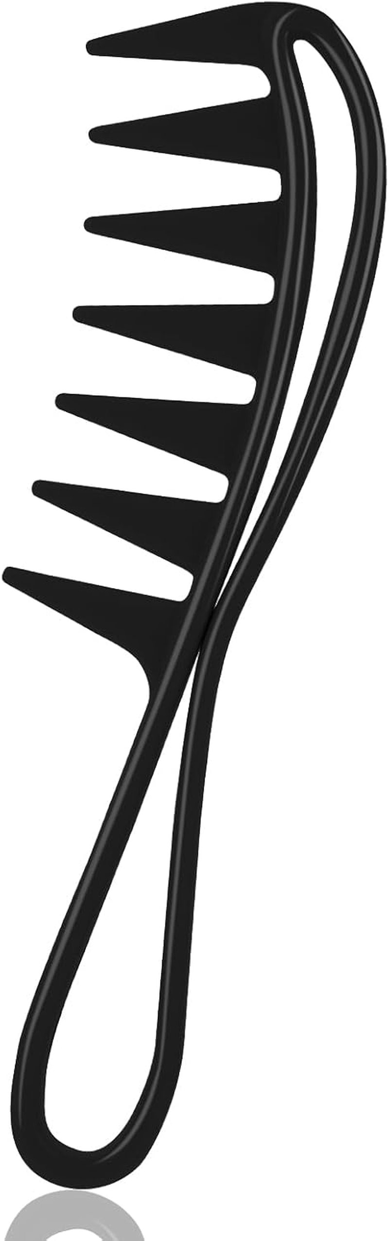 WLLHYF Wide Tooth Comb, Shark Teeth Hair Combs Professional Salon Afro Hairstyle Tool Anti-Static Hair Styling Accessories for Men Women Styling Wet Wavy Hair Wigs image number 1