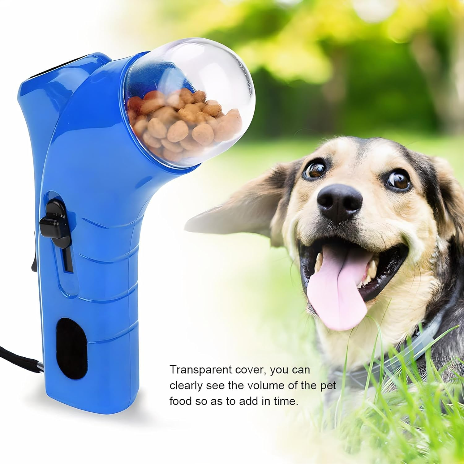 Tasmegol Cat Treat Gun Shooter Interactive Pet Food Snack Dispenser Launcher Toy for Cats Dog （Blue） image number 5