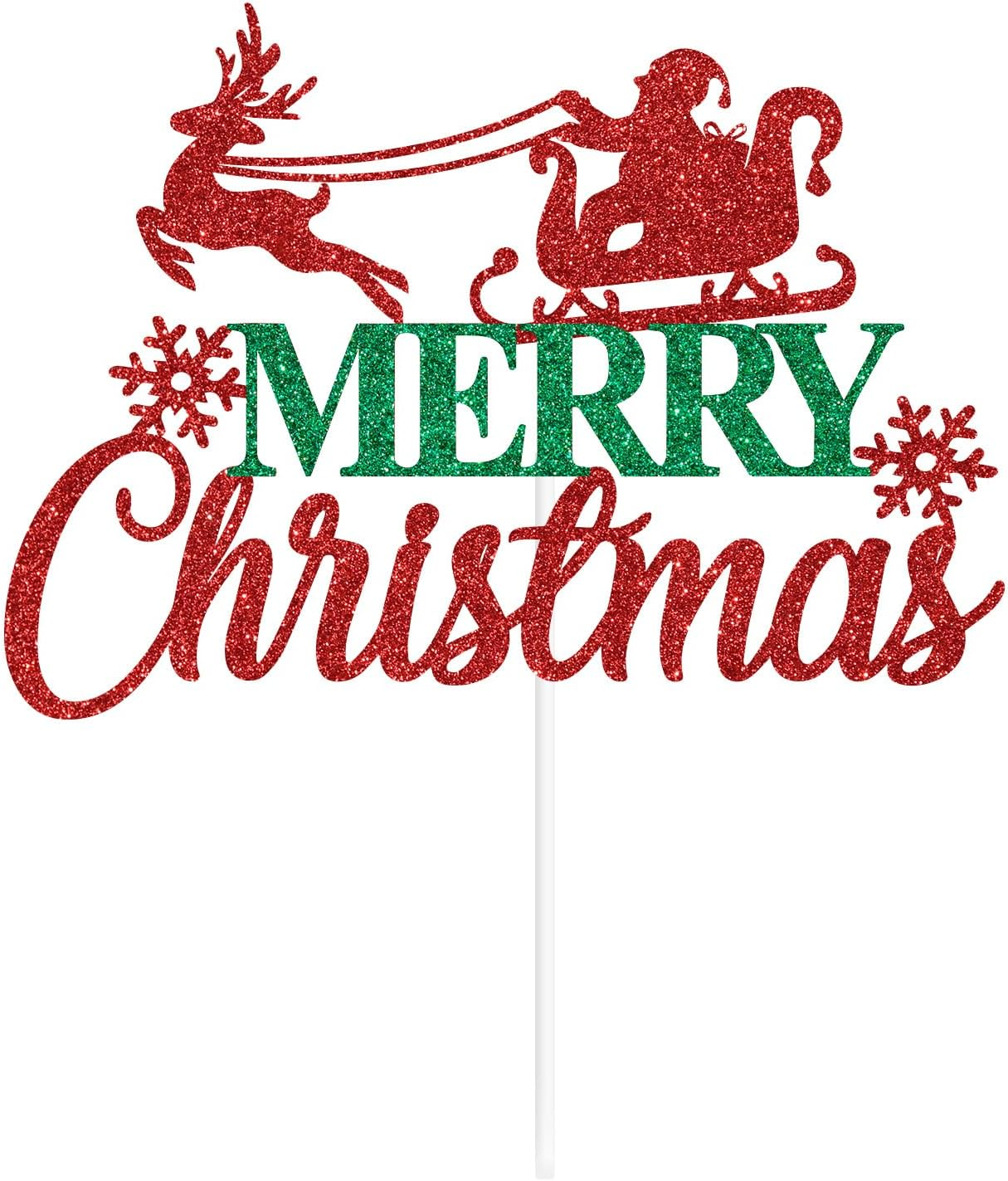 Merry Christmas Cake Topper, Be Merry, Happy New Year, Happy Holiday, Xmas/New Year Eve Party Decorations Supplies image number 6
