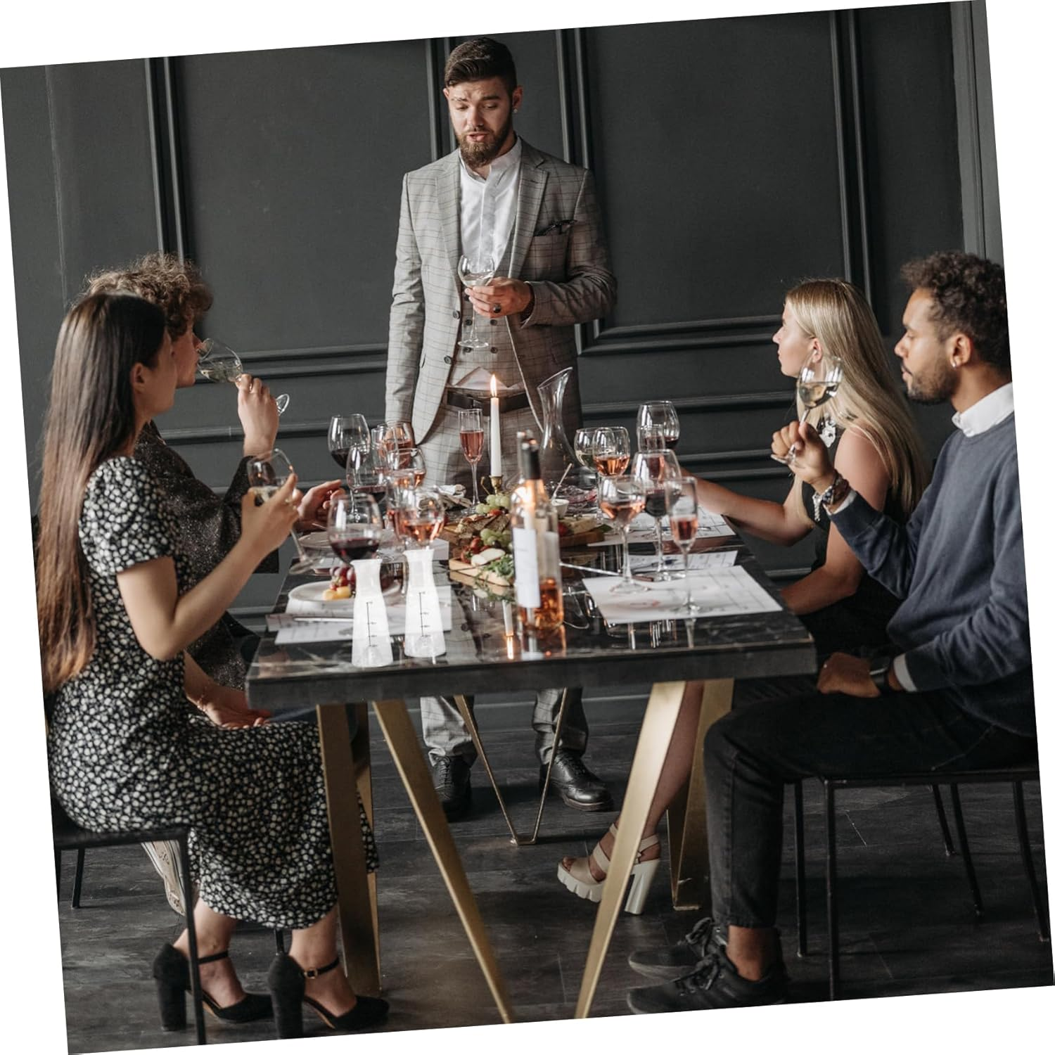 BIUDECO Handheld Wine Decanter Glass Wine Dispenser for Silky Smooth Pouring Easy to Clean and Practical Design image number 5