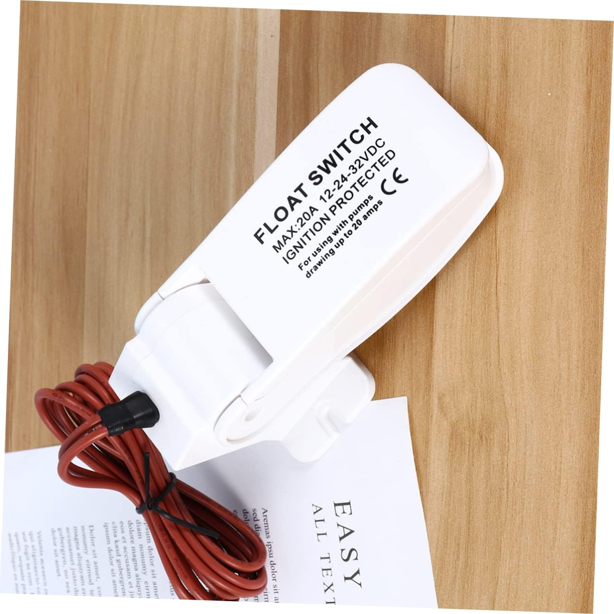 KOMBIUDA Automatic Bilge Pump Float Water Level Controller 12V Submersible Electric Pump Built-In Float Switch for Boats Caravans and Pools