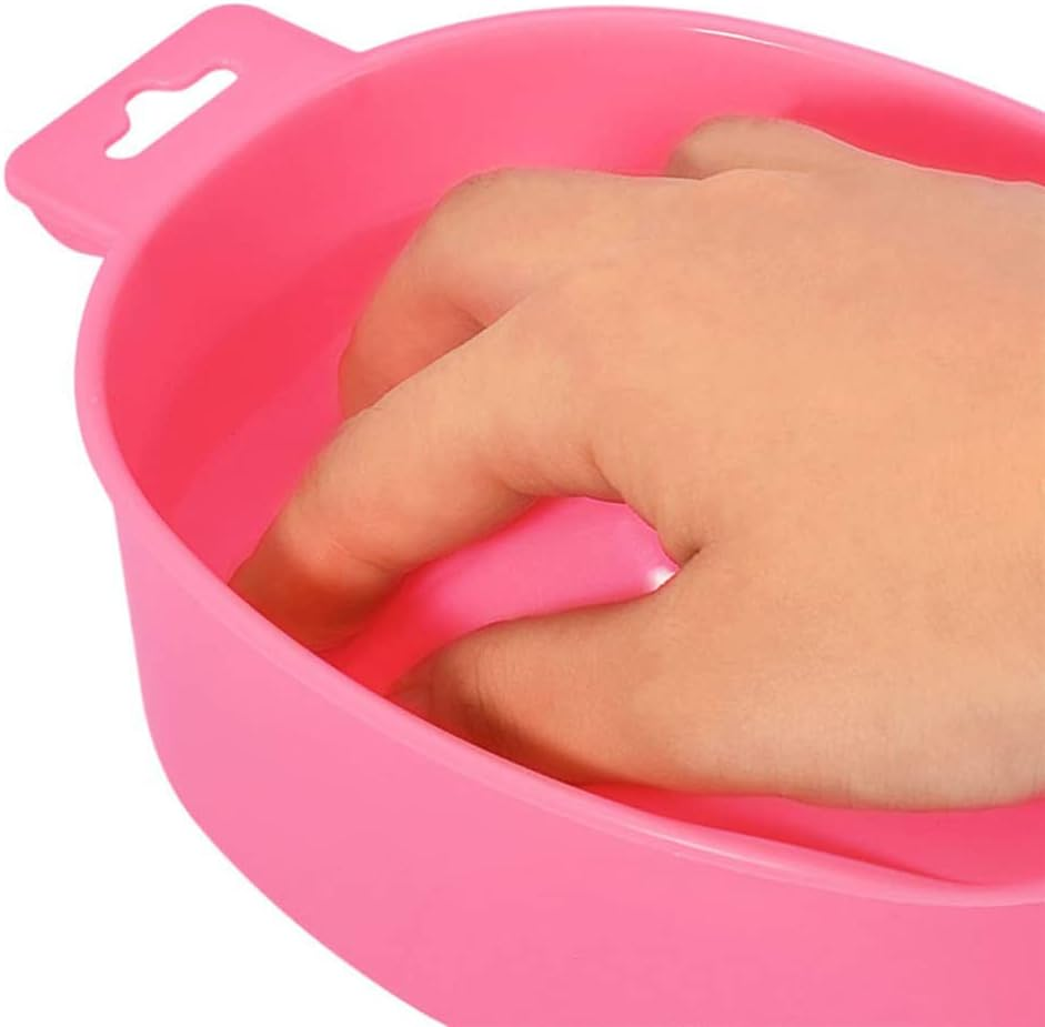 AKOAK 1 Pack Nail Soaking Bowl Dead Skin Cleaning Softening Care Bowl Five Finger Soaking Nail Remover Bowl DIY Nail Salon Softening Dead Skin Nails Cleaning Care Special Tools image number 1