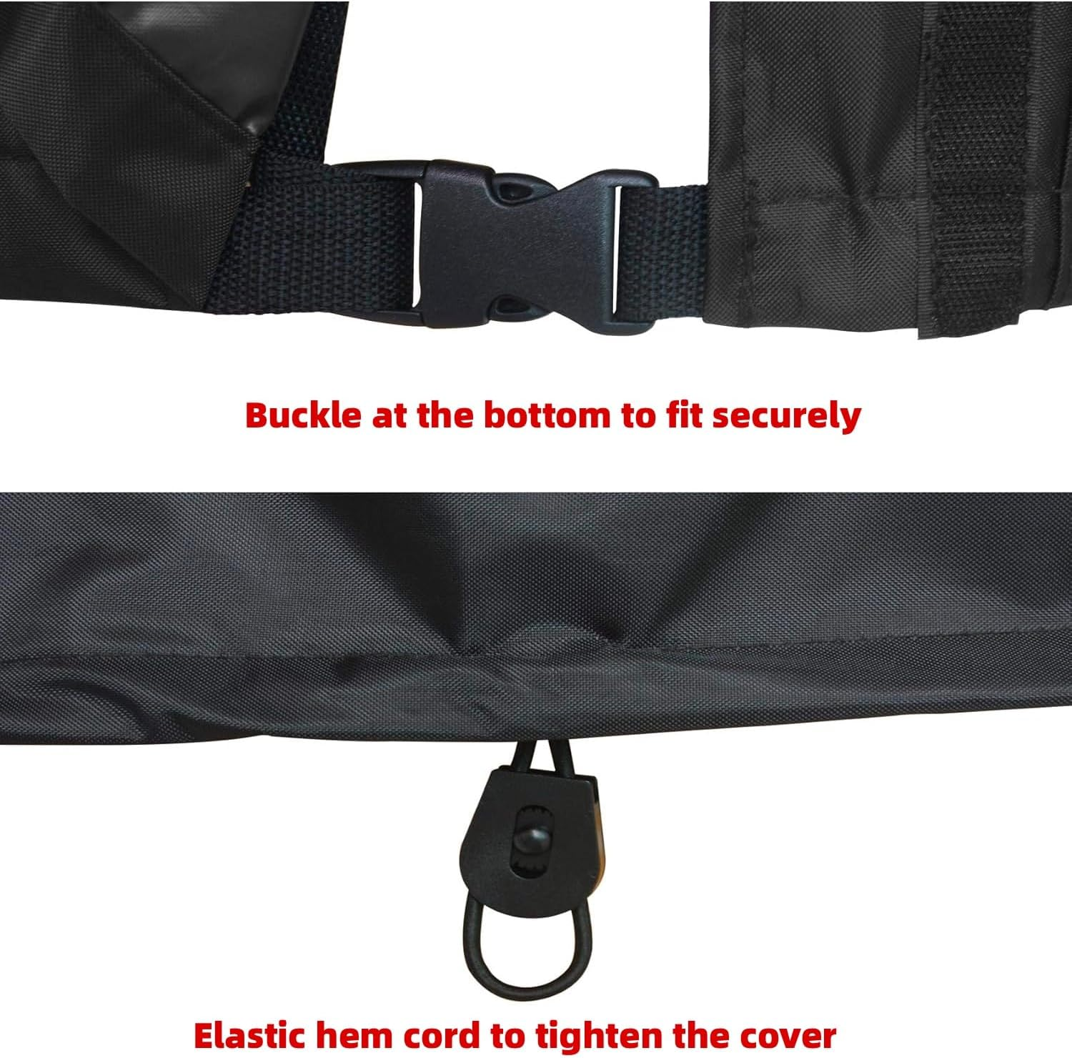 Porch Shield Heavy-Duty Generator Cover 26X20X20 Inch - Waterproof Universal Fit for 3000-5000W Generators, Weatherproof Outdoor Protection with Uv-Resistant Reinforced Seams (Black) - Grey image number 3