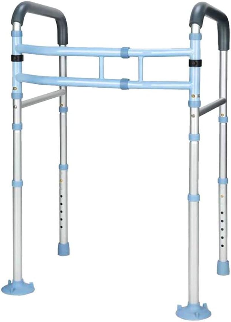 2 in 1 Toilet Safety Handrail & Walking Frame Foldable Walker Rail Elderly Aid image number 1