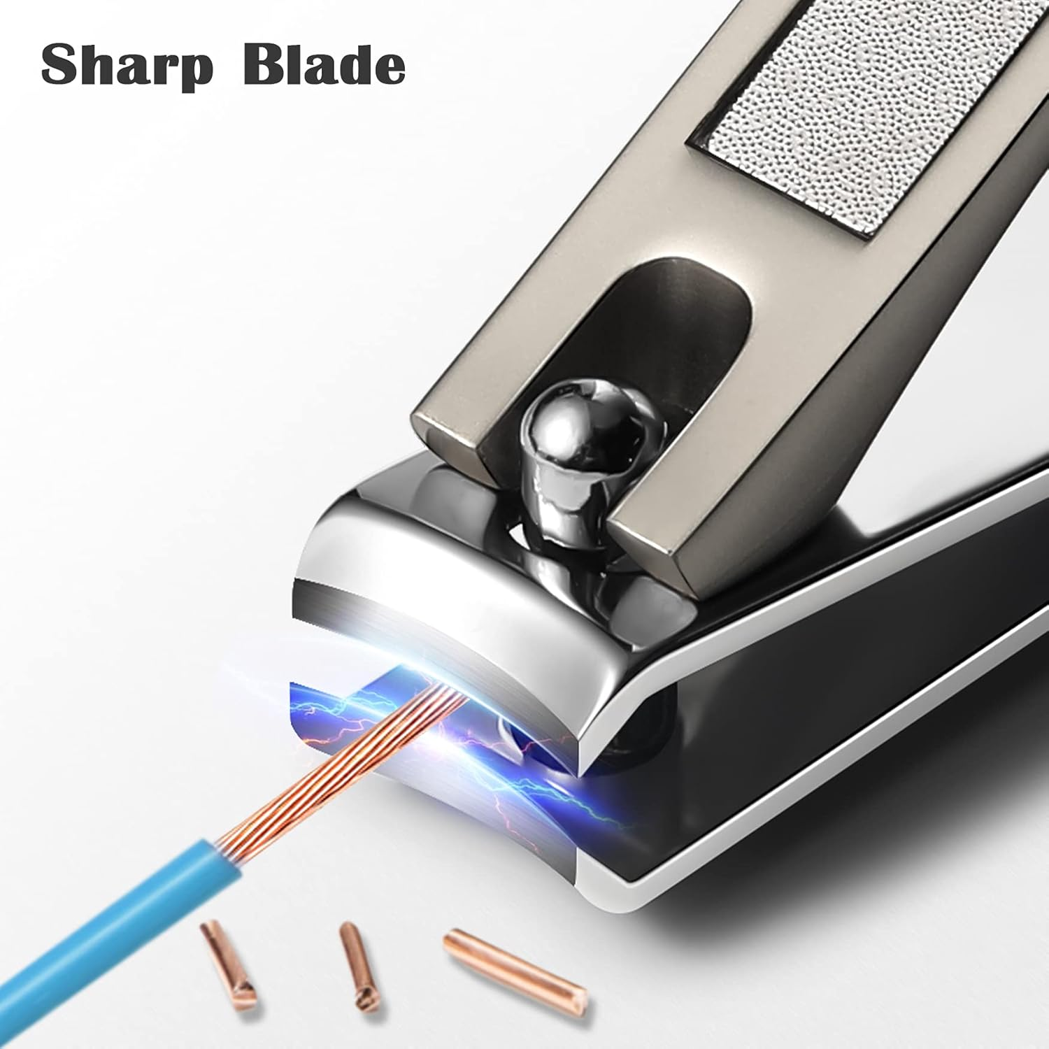 BEZOX Set of 2 Nail Clippers for Fingernail & Toenail - Nail Clipper Fingernail Clippers (Dermatologist Developed) Suitable for All Nail Types image number 1