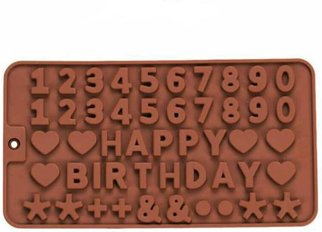 Chocolate Silicone Baking Mould Cake Ice Tray Candy Jelly Mold Letter Number - Durable & Eco-Friendly Design - Perfect for DIY Jewelry Making & Crafts image number 3