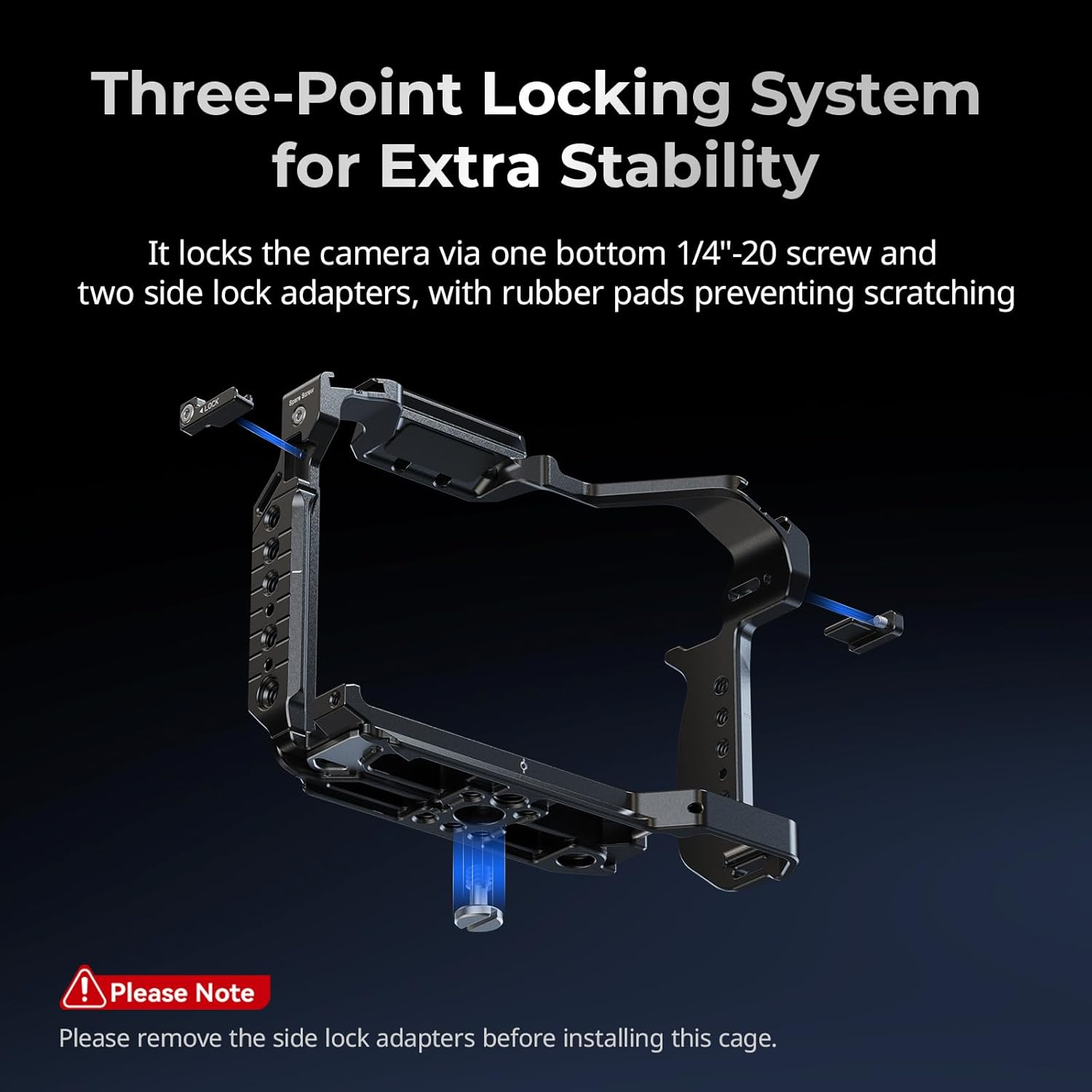Smallrig S1R II Cage Kit for Panasonic LUMIX S1R II with a Top Handle, Cable Clamp for HDMI & USB-C, Built-In Quick Release Plate for Arca, with 1/4''-20 & 3/8''-16 Threaded Holes-4903 image number 1