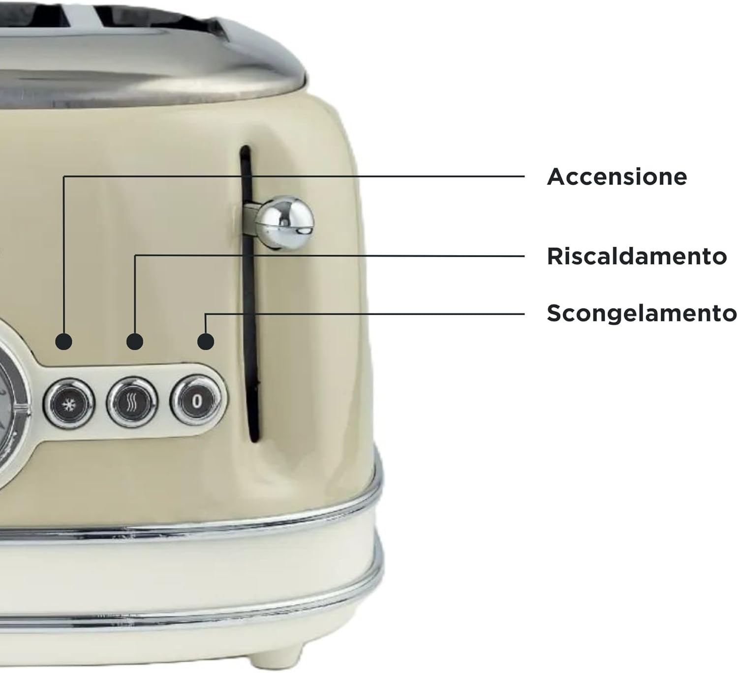 Ariete Vintage Series 4-Slice Toaster - Beige image number 1
