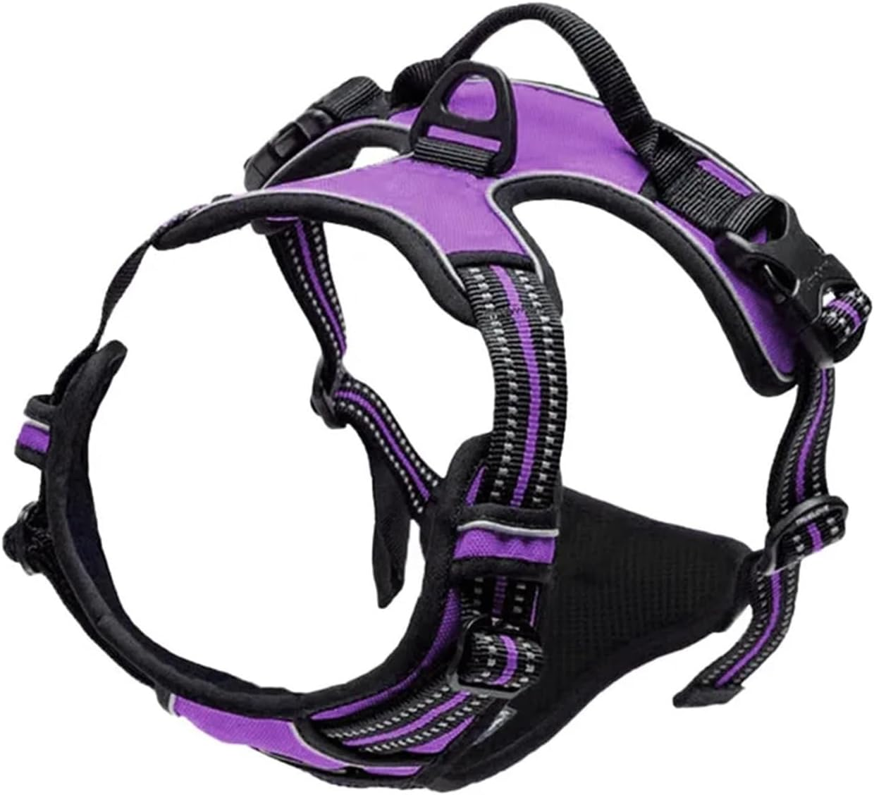 KANGYEBAIHUODIAN Pet Dog Harness Reflective Adjustable Breathable Vest Chest Strap Fit for Small Medium Large Dogs Cat Puppy Collar Dog Accessoires (Color : Blue, Size : S) image number 1