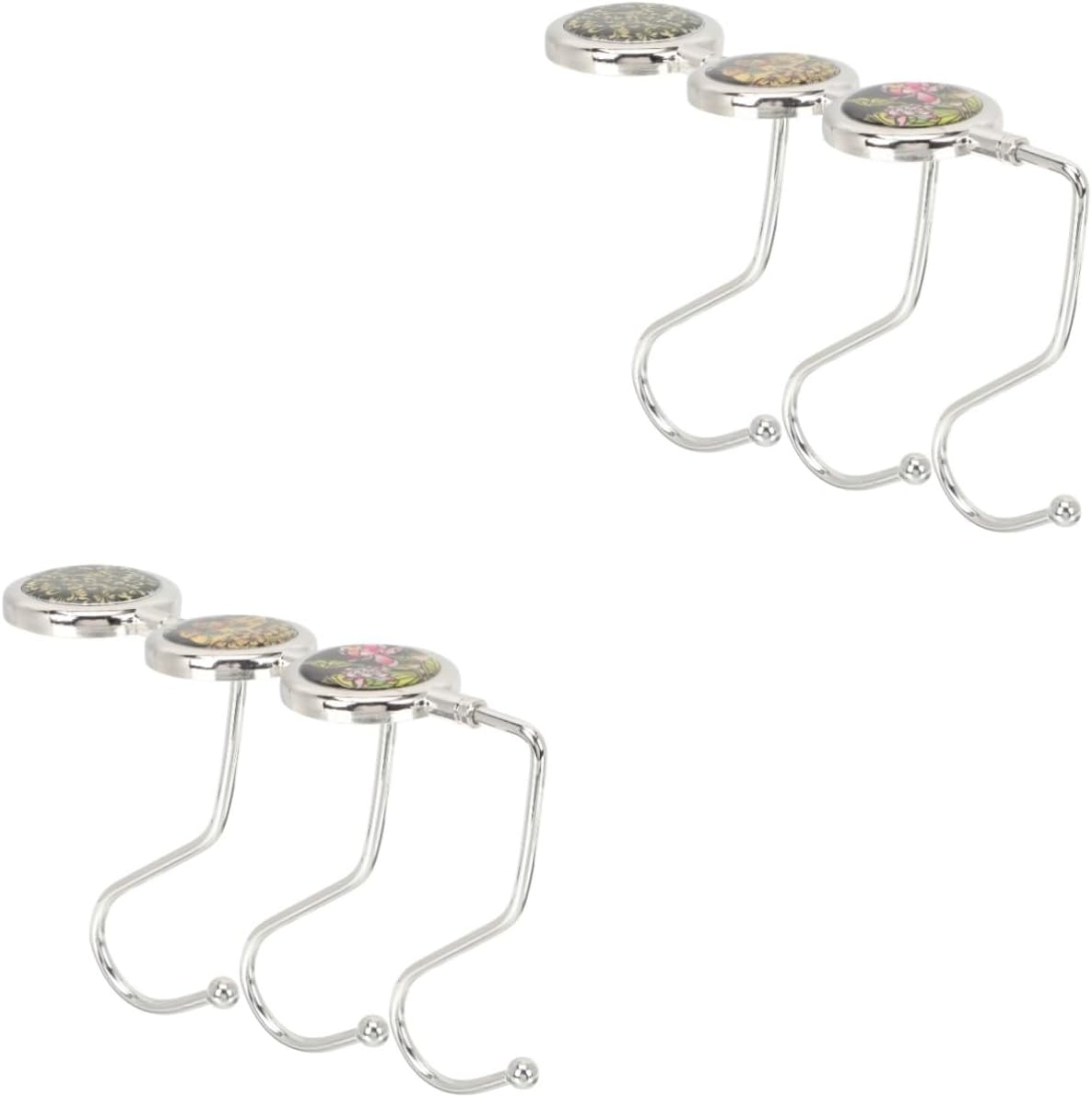 AOKWAWALIY 6 Pcs Purse Holder for Table Purse Holder for Desk Purse Hangers for Table Chain Wallet Purse Hook Bags Storage Hooks Purse Table Hooks Holder Purses Table Hook for Bags Zinc Alloy image number 2