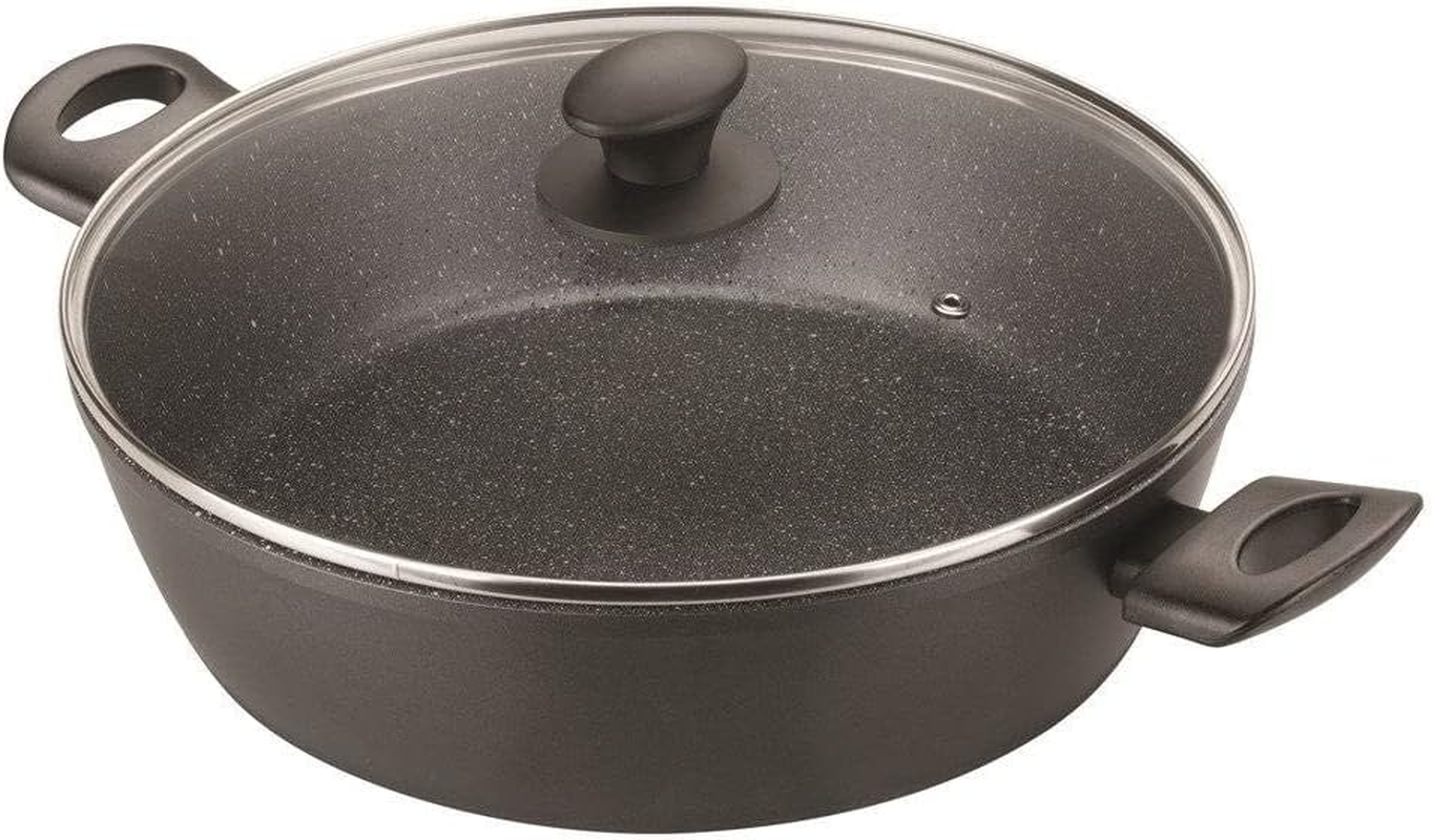Pyrolux Pyrostone Chef Pan, 30 Cm/4.6 Litre, Black