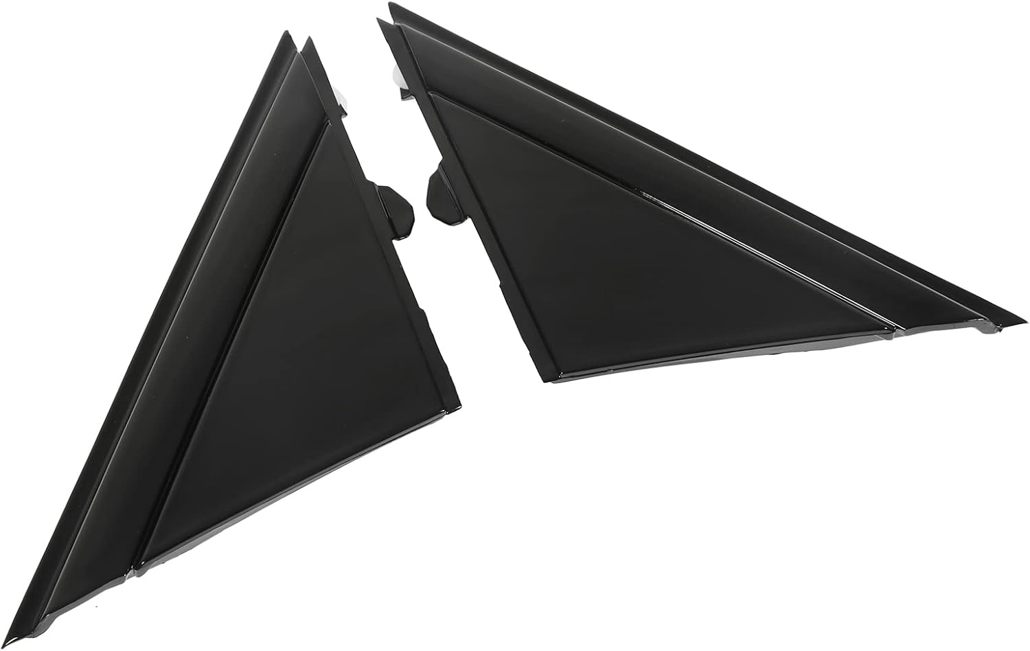 500 Door Mirror Flag Cover 1SH17KX7AA Replacement Plate Trim for 2012-2017 (Glossy Black)