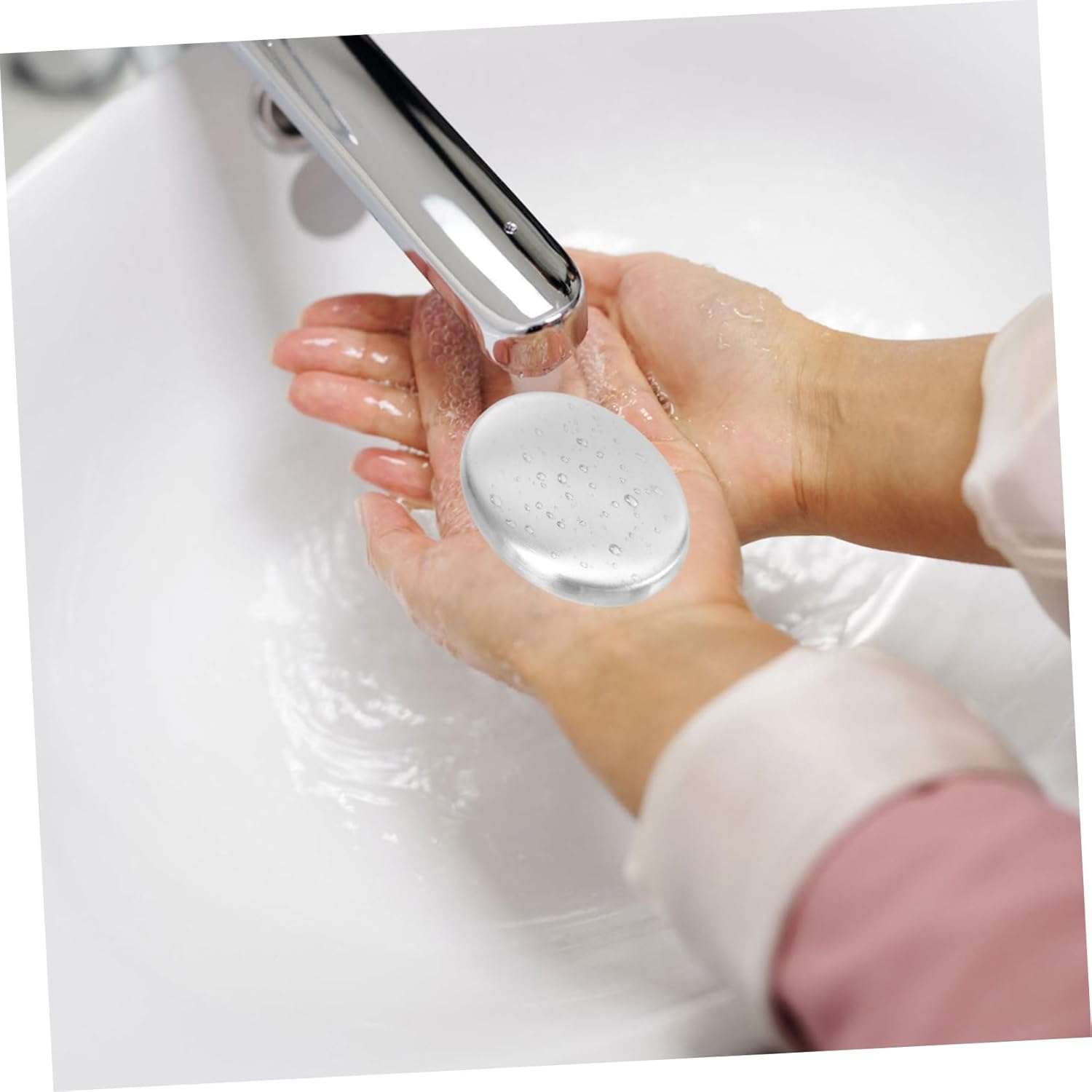 UTHCLO 2Pcs Odor Absorbing Metal Soaps Stainless Steel Soap Bars for Kitchen Fish Odor Remover