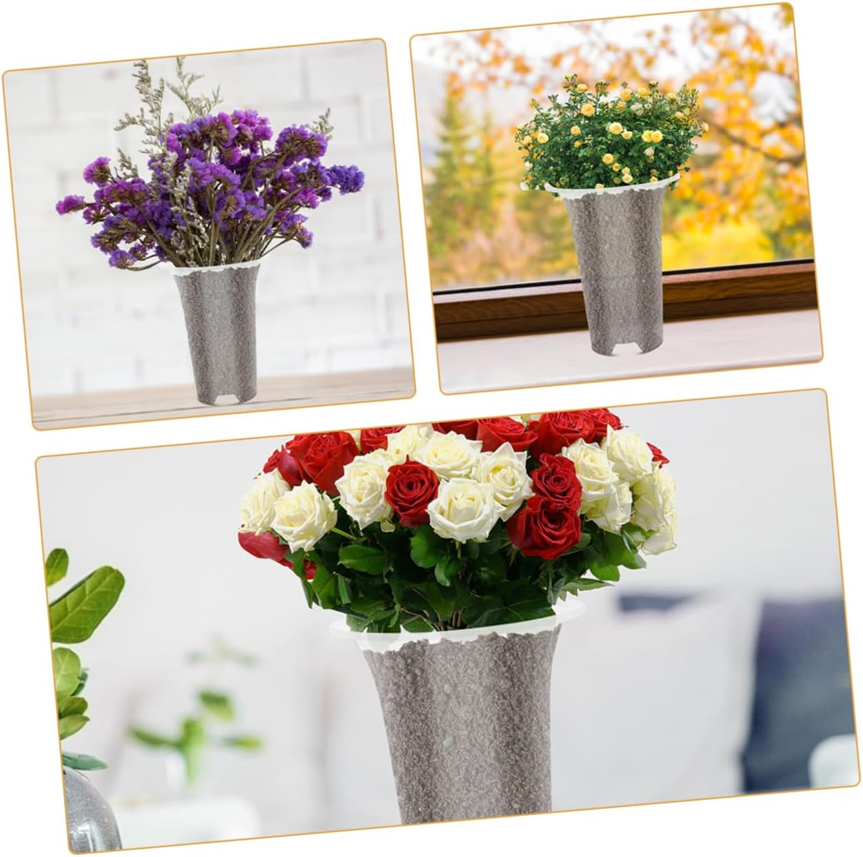 PAMINGONO 8Pcs Breathable Orchid Pots Transparent Flower for and Plants Side Drainage for Indoor and Outdoor Gardening image number 2