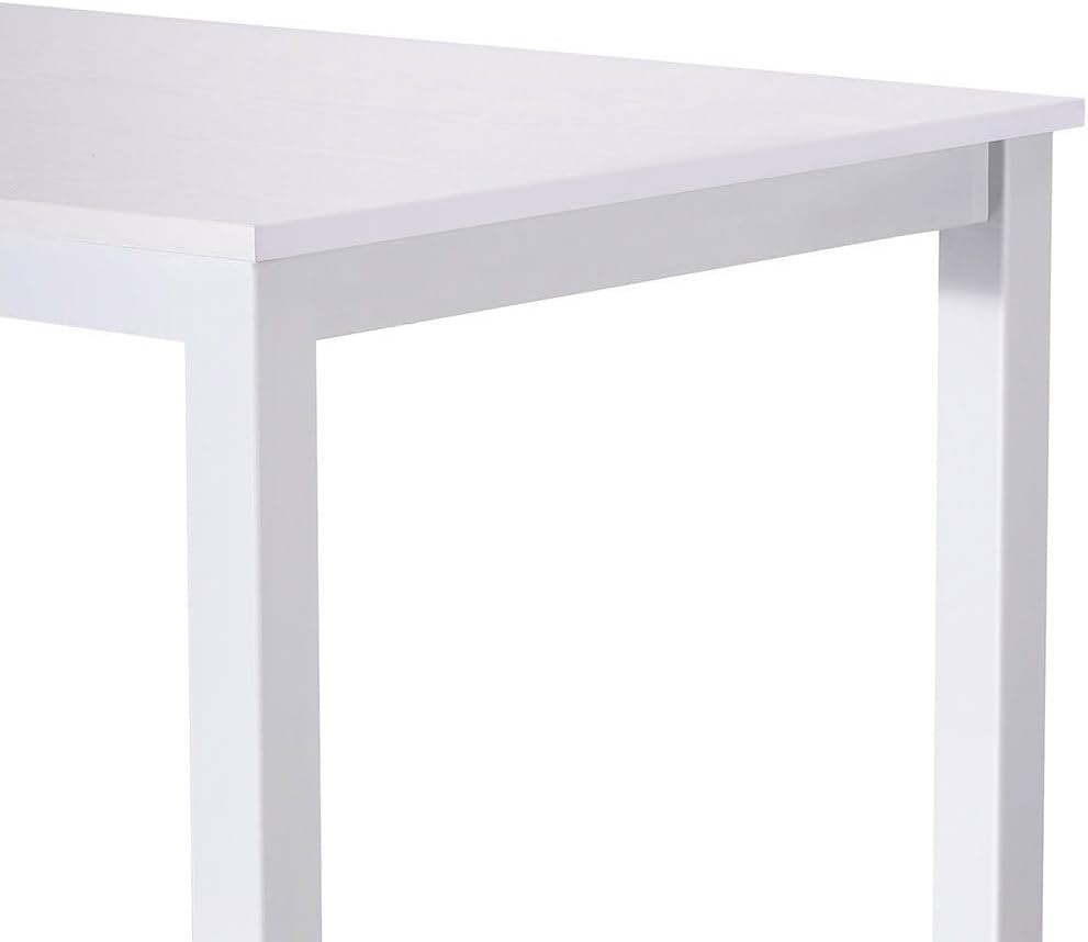 Artiss Computer Desk, 120Cm Length Office Laptop PC Desks Study Student Table, Home Gaming Furniture for Room, with Drawers Cabinet Wide Spacious Desktop Metal Legs White image number 2