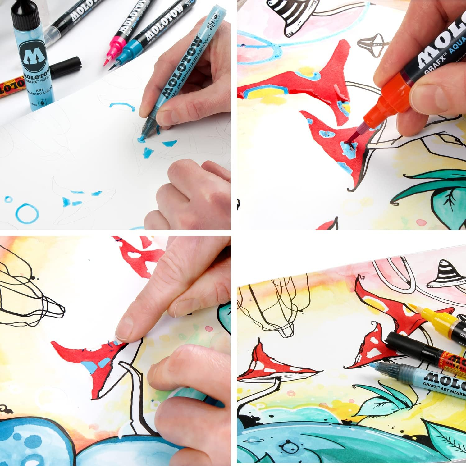 Molotow Masking Liquid Pump Marker (2 Mm) image number 2