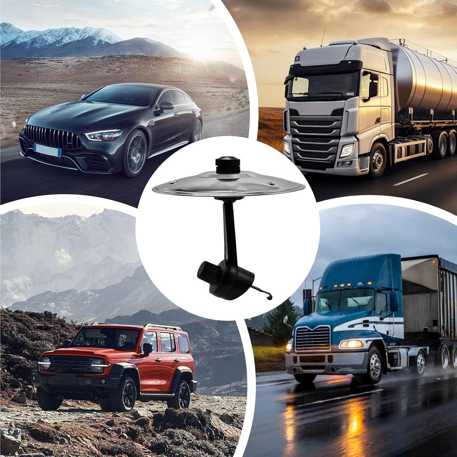 Car Crashes Cymbals - Car Cymbals Air Vent, 360&deg; Rotation, Funny Metal Musical Instrument Finger Cars Ornaments, Easy Installation and Rugged Compact, for All Types of Vehicles image number 1