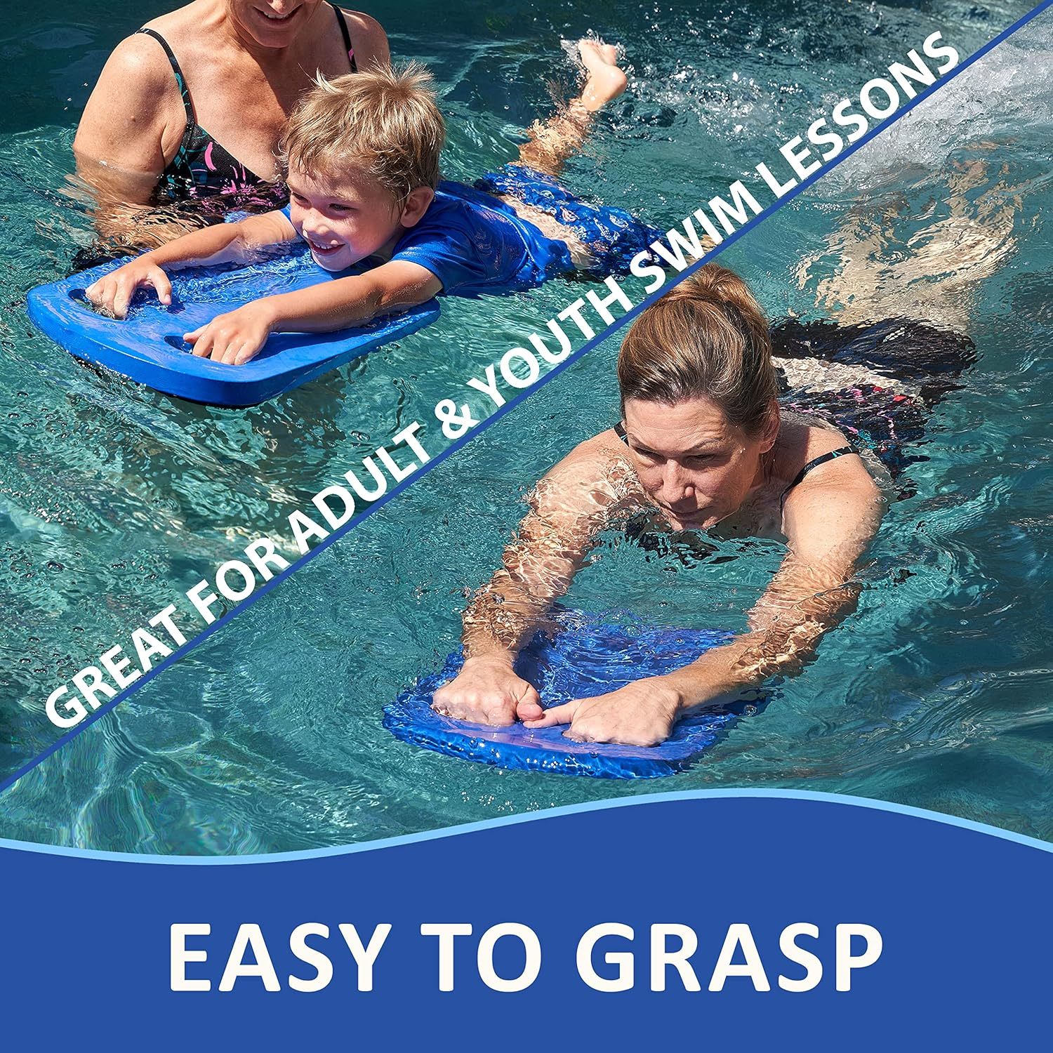 Aquapella Swimming Kickboard - One Size Fits All - a Great Training Aid for Children and Adults - Brown image number 5