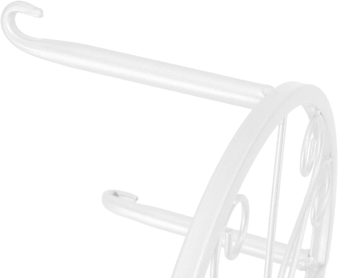 Single Layer Iron Plant Stand Stands Floor Standing Low Plant Pot Rack Potted Plant Stand Flower Pot Shelf Indoor Outdoor Corner Shelf for Planters Vases Lanterns Ornaments Books (White) image number 1