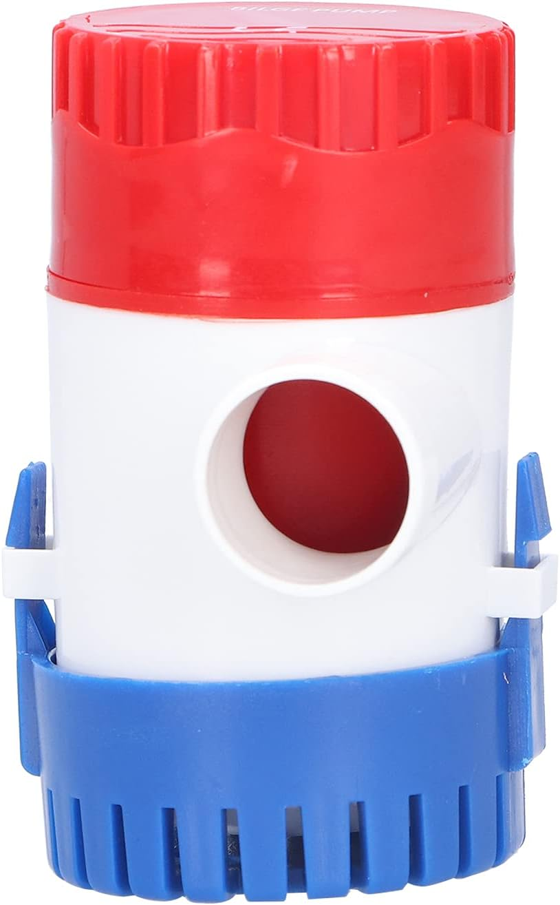 Bilge Pump Small Electric Submersible Pump for Drainage 12V/24V 350/500/750/1100GPH, Shock Resistant ABS Housing for Boats, High Efficiency for Boat Chine, image number 5